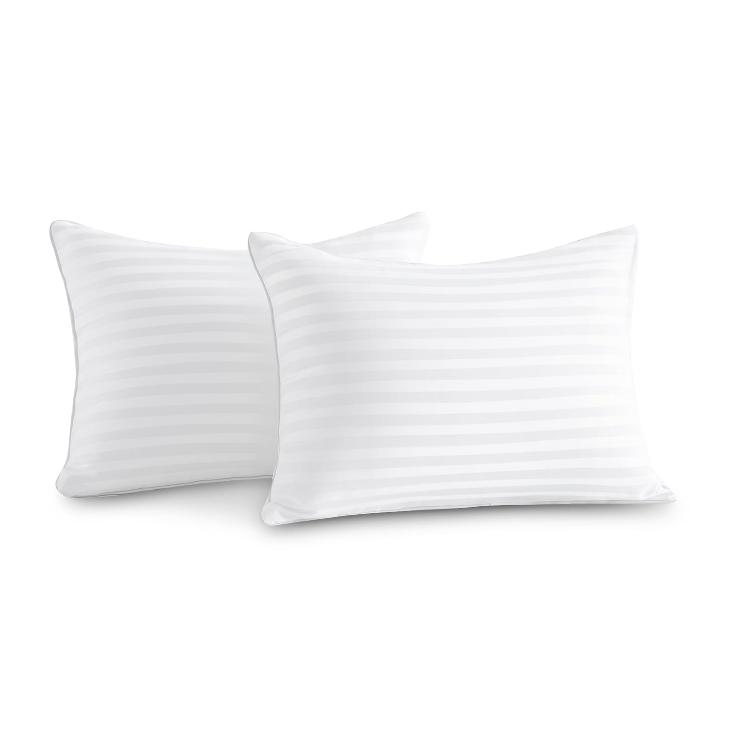 Oubonun 18 x 18 Throw Pillow Inserts, Firm and Fluffy Decorative Square Pillows for Couch Bed Sofa with Soft Cotton Cover White Cushion with Down Alternative Pack of 4