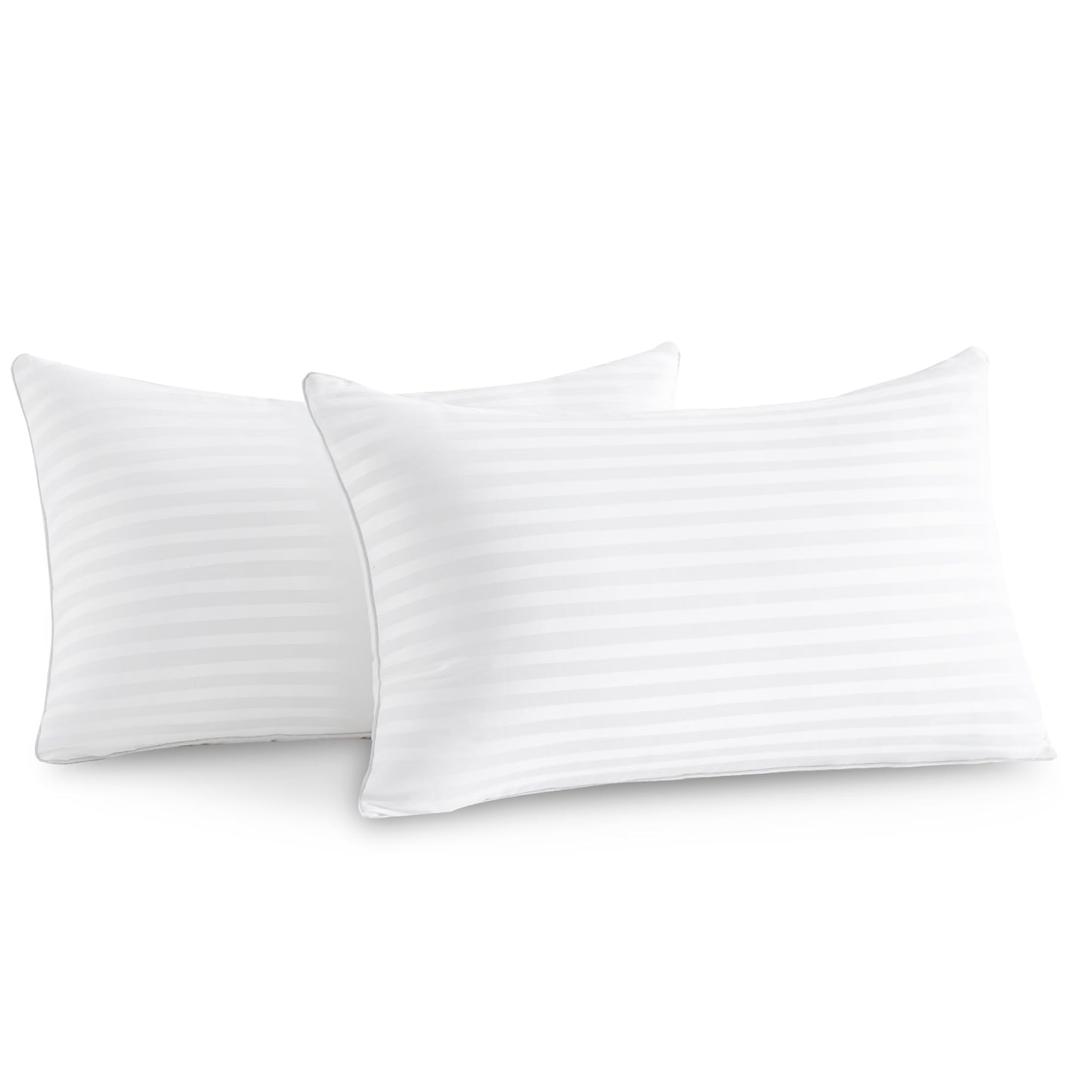 Oubonun 18 x 18 Throw Pillow Inserts, Firm and Fluffy Decorative Square Pillows for Couch Bed Sofa with Soft Cotton Cover White Cushion with Down Alternative Pack of 4