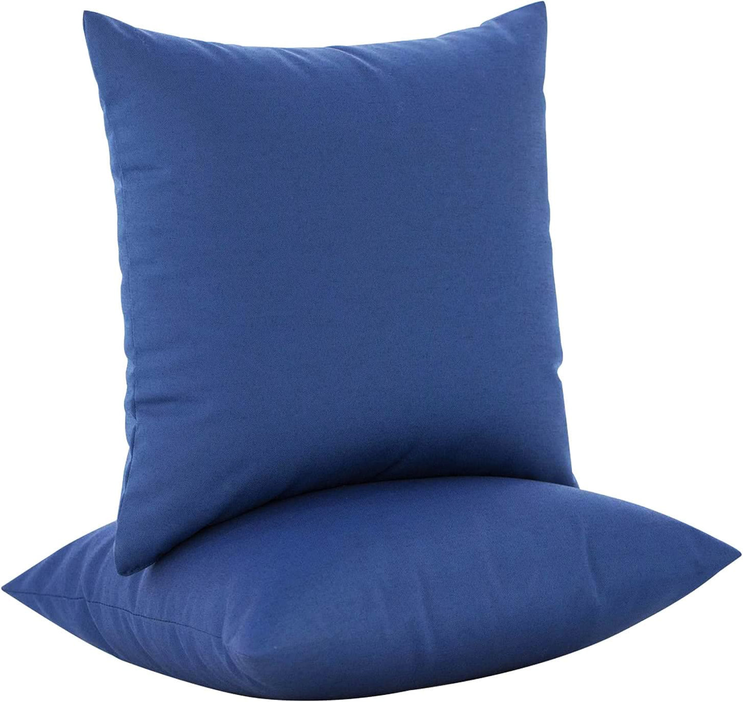 JMGBird Outdoor Throw Pillows Waterproof Outdoor Pillow Covers with Inserts | Outdoor Pillows with Inserts - 18x18 Waterproof Throw Pillows for Patio Furniture, Navy Blue Sunflower Decorative Cushions
