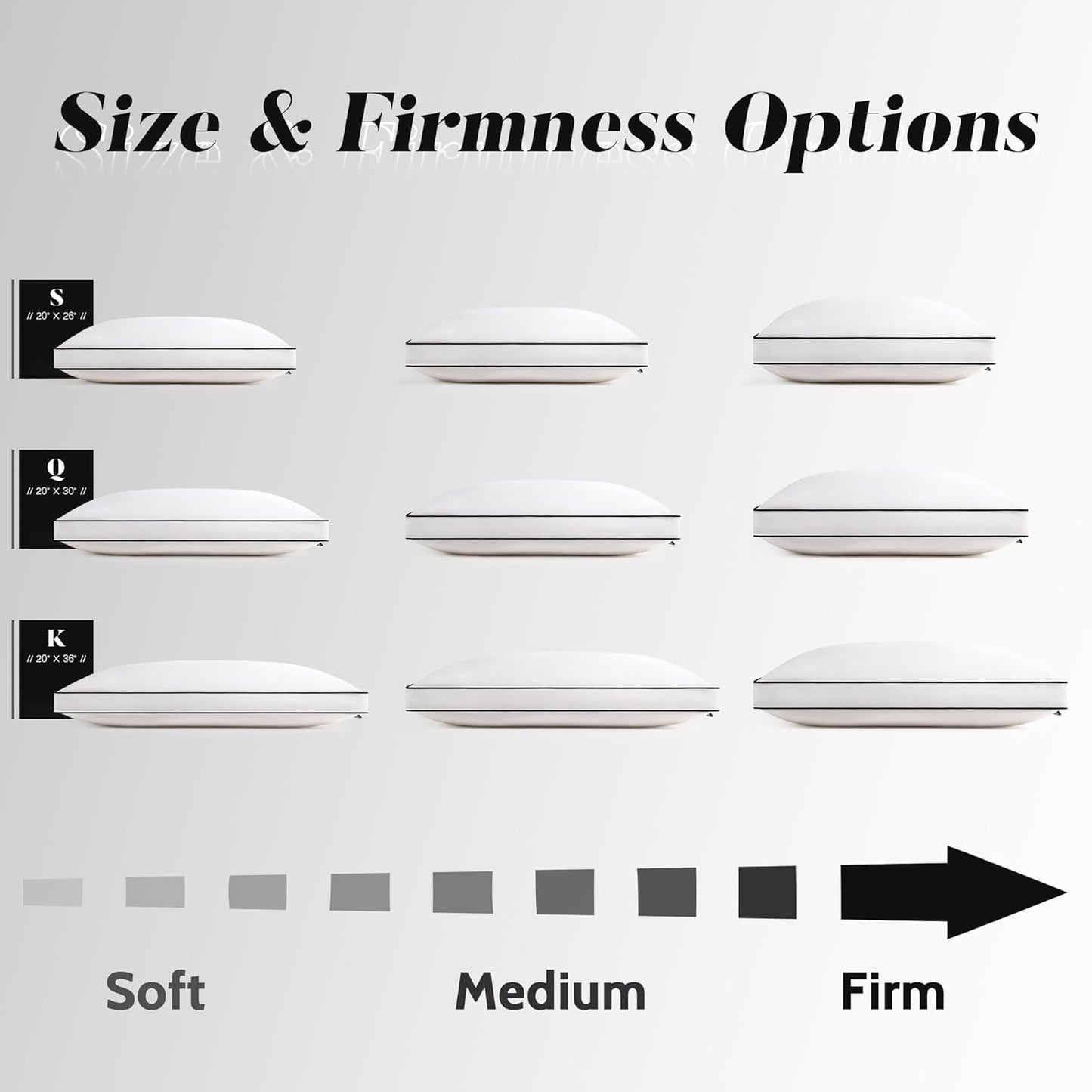 DOWNSTORIA Feather Down Pillows King Size Set of 2 with Gusset, Luxury Hotel Collection Bed Pillow 2 Pack, Down Surrounded Pillows for Sleeping, Soft Fluffy for Side, Back Sleepers 20x36 in.