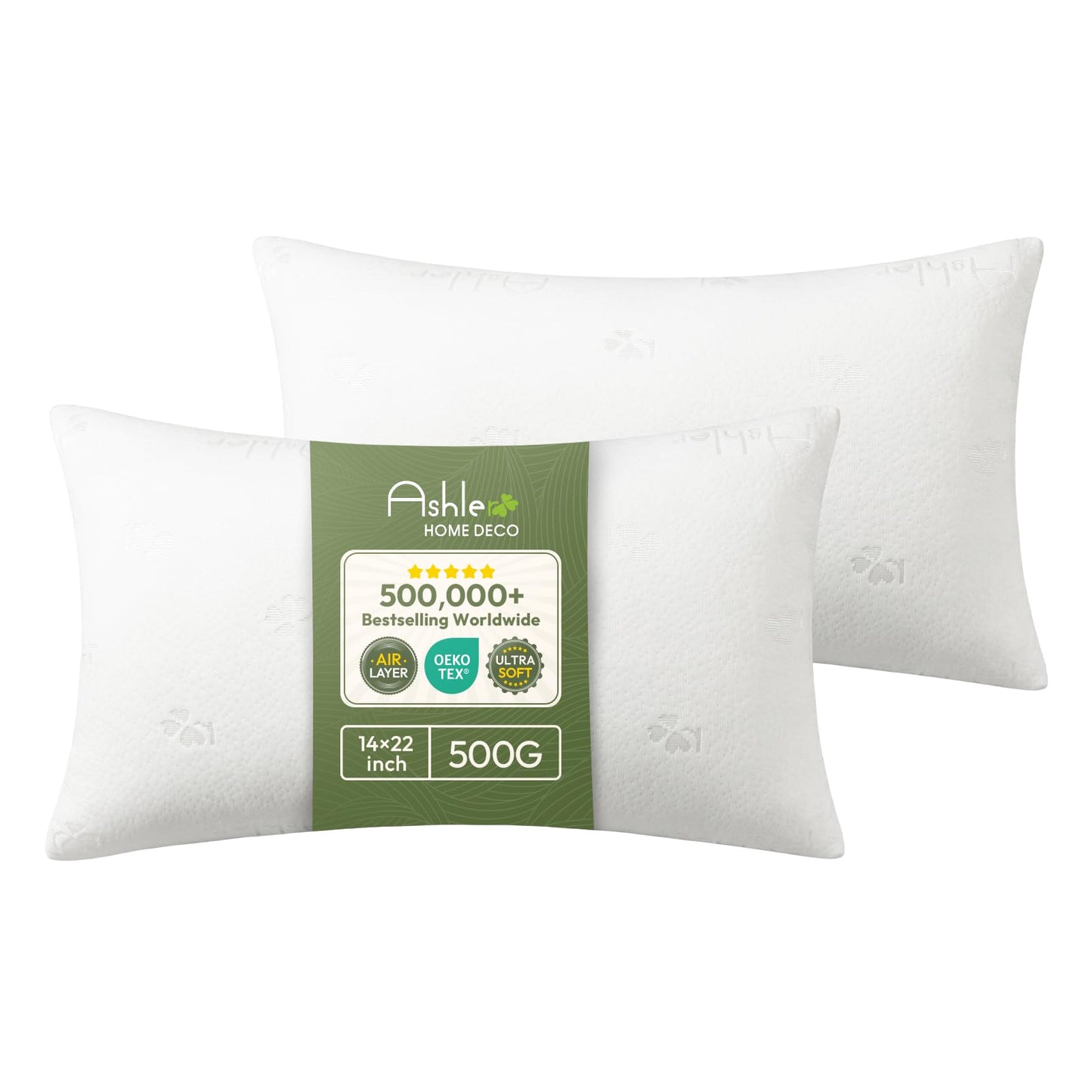 Ashler Throw Pillow Inserts 24 x 24 Inches Set of 4,Firm and Fluffy Decorative Square Pillows with Air Layer, Indoor Square Cushion Stuffer for Couch Bed Sofa and Living Room