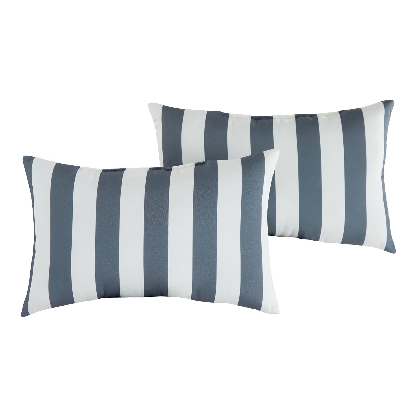 Greendale Home Fashions 2-Pack Outdoor 19x12 inch Rectangle Decorative Throw Pillow, Stars