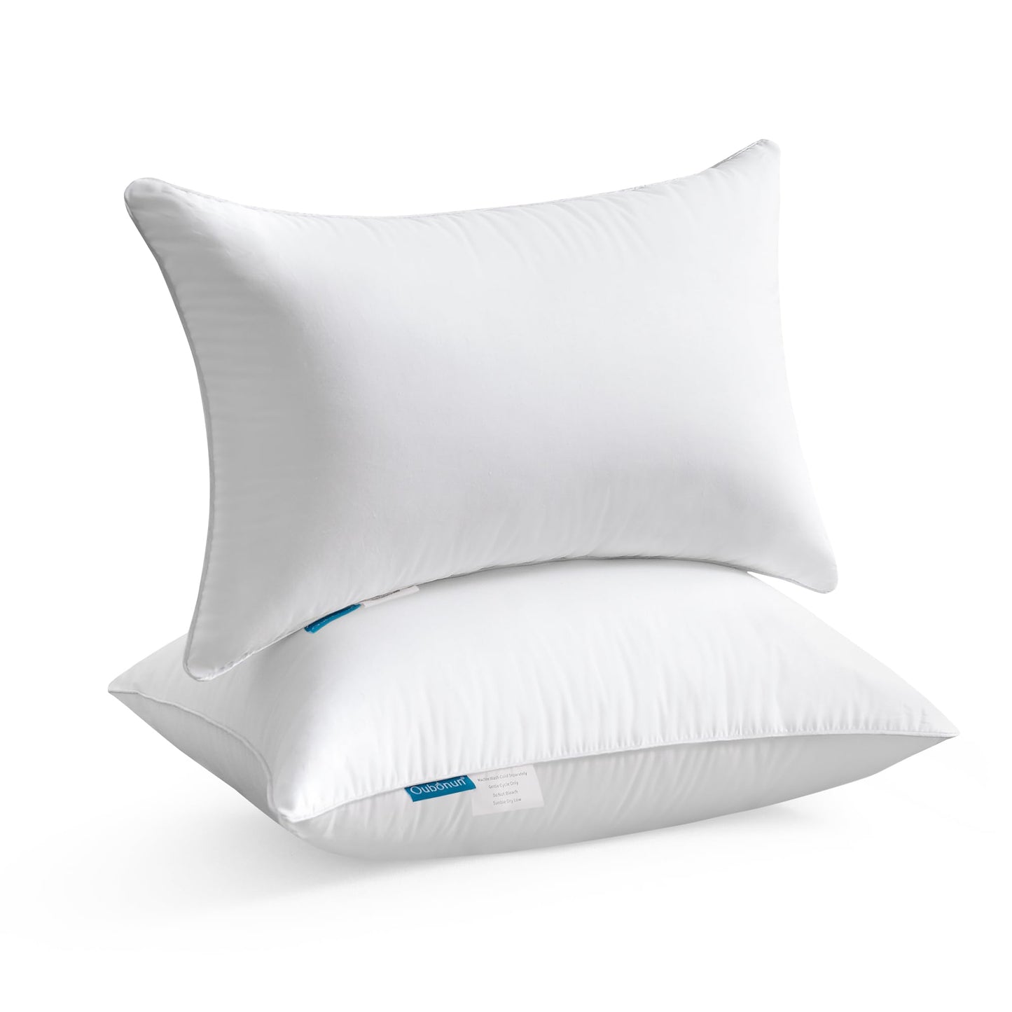 Oubonun 18"x18" Pillow Inserts (Set of 4) - 100% Cotton Cover, Square Throw Pillow Inserts for Couch, Sofa, Bed - Decorative 18 Inch White Pillow Inserts