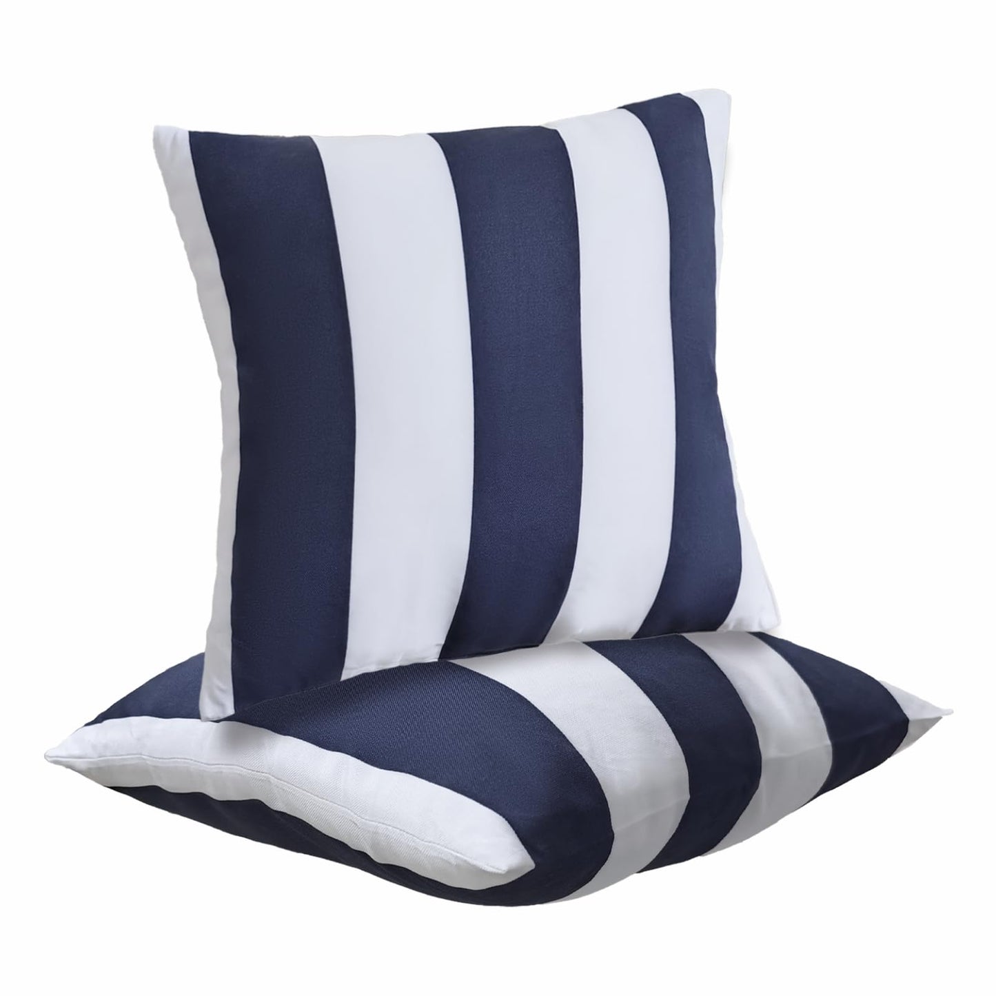 JMGBird Outdoor Throw Pillows Waterproof Outdoor Pillow Covers with Inserts | Outdoor Pillows with Inserts - 18x18 Waterproof Throw Pillows for Patio Furniture, Navy Blue Sunflower Decorative Cushions