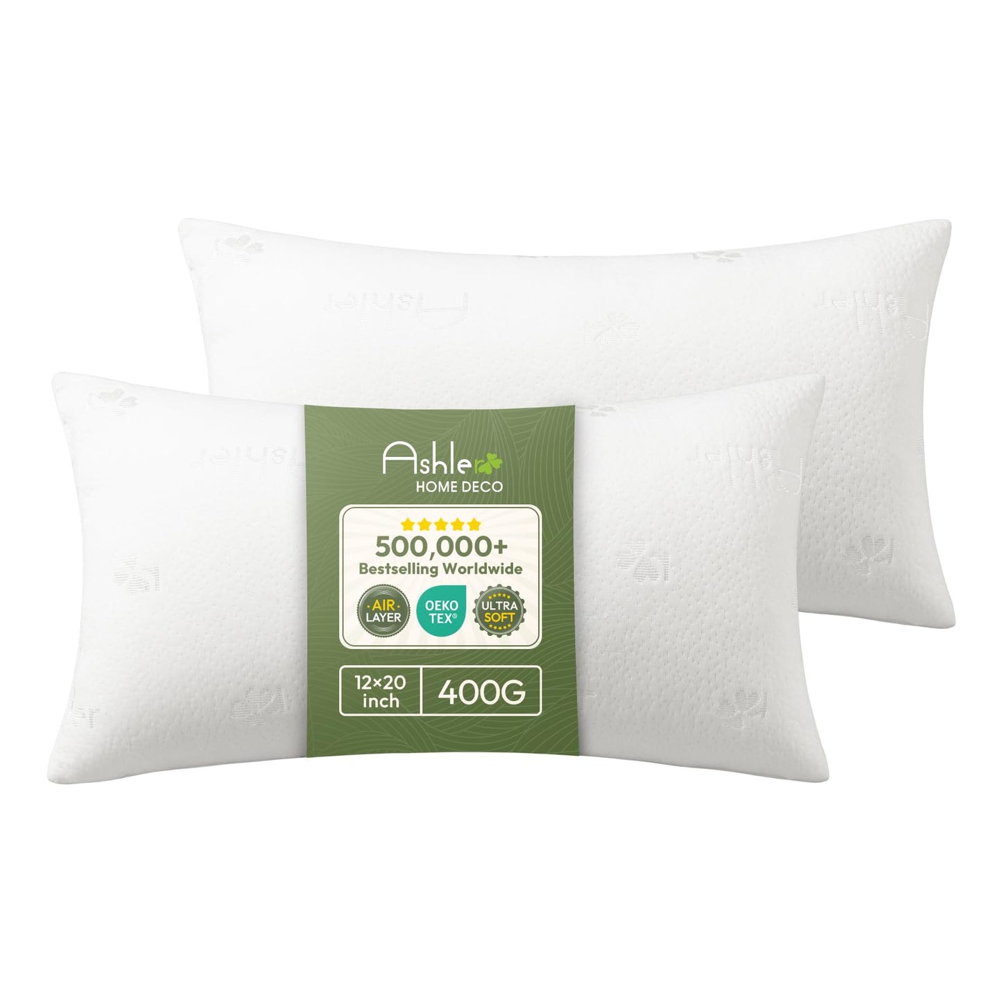 Ashler Throw Pillow Inserts 24 x 24 Inches Set of 4,Firm and Fluffy Decorative Square Pillows with Air Layer, Indoor Square Cushion Stuffer for Couch Bed Sofa and Living Room