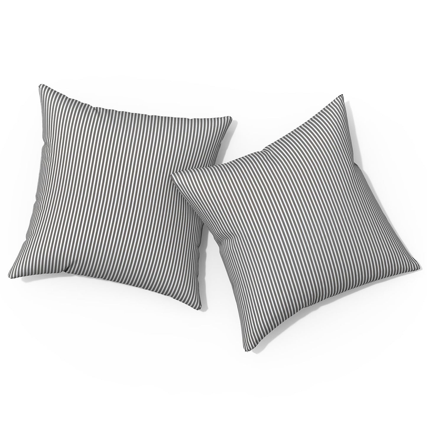 Outdoor Pillows for Patio Furniture 18x18 inch, Square Outdoor Throw Pillows with Inserts, Decorative Toss Pillows for Garden Couch Home Sofa Office Chair, Pack of 2, Clemens Noir Pink