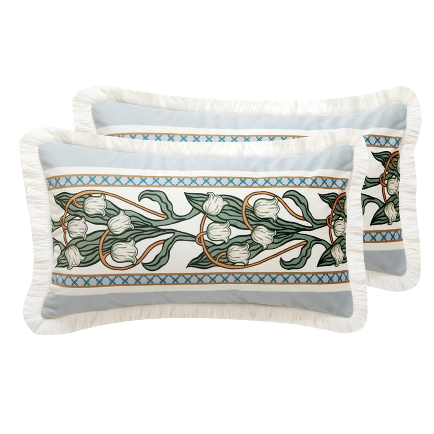 Soft Velvet Farmhouse Decorative Throw Pillow Covers Set of 4