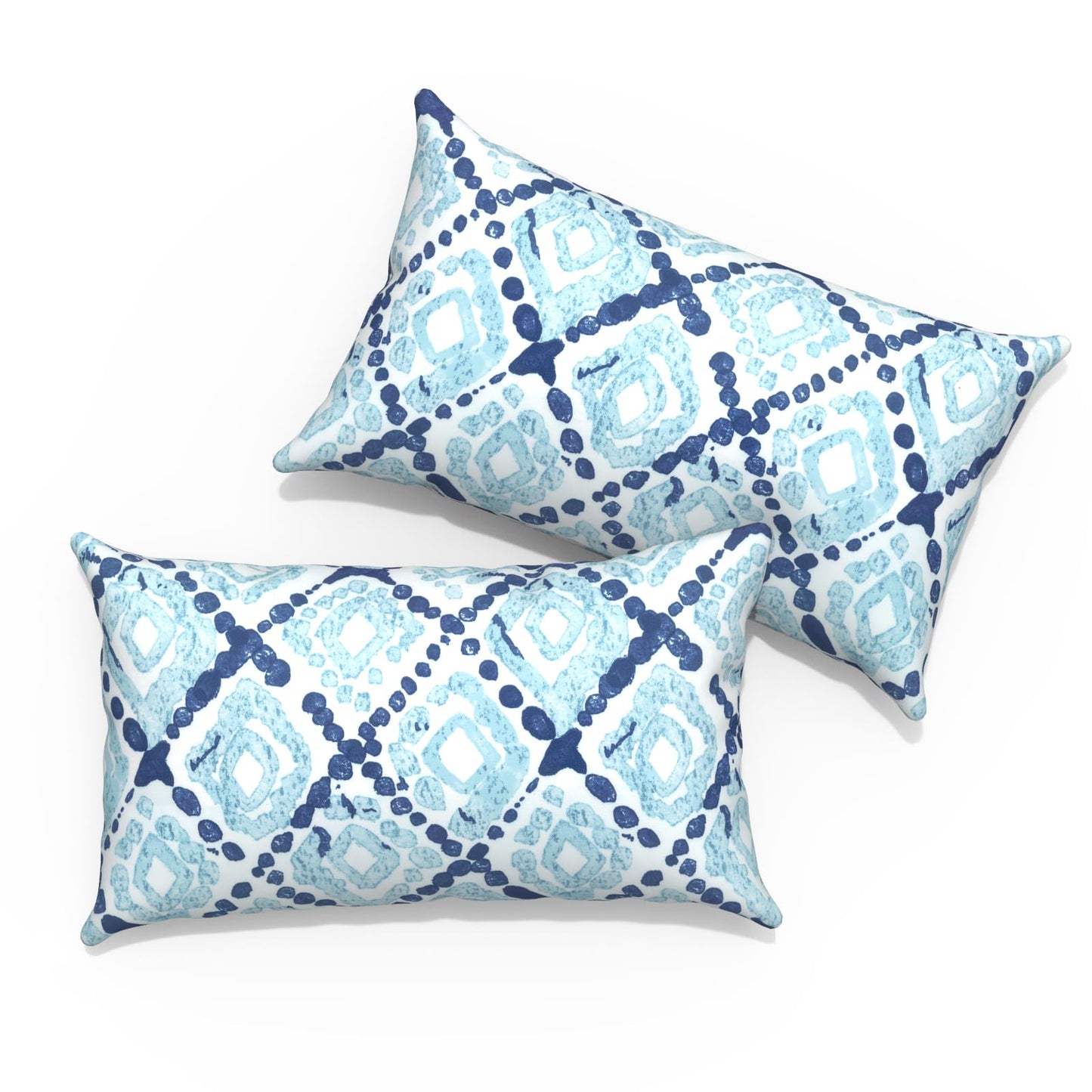 Outdoor Pillows for Patio Furniture 18x18 inch, Square Outdoor Throw Pillows with Inserts, Decorative Toss Pillows for Garden Couch Home Sofa Office Chair, Pack of 2, Clemens Noir Pink