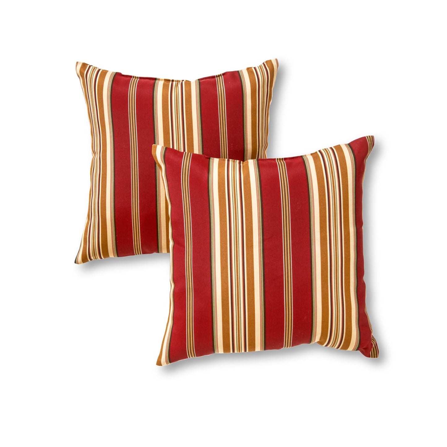 Set of 2 Outdoor Throw Pillows 17 x 17 Inch – Reversible Square Patio Accent Pillows – Weather-Resistant Polyester Fabric – Eco-Friendly Recycled Polyfiber Fill, Arctic Paisley
