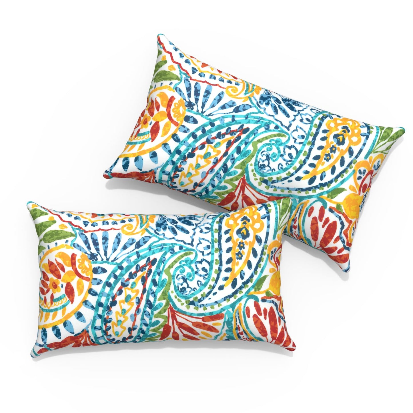 Outdoor Pillows for Patio Furniture 18x18 inch, Square Outdoor Throw Pillows with Inserts, Decorative Toss Pillows for Garden Couch Home Sofa Office Chair, Pack of 2, Clemens Noir Pink