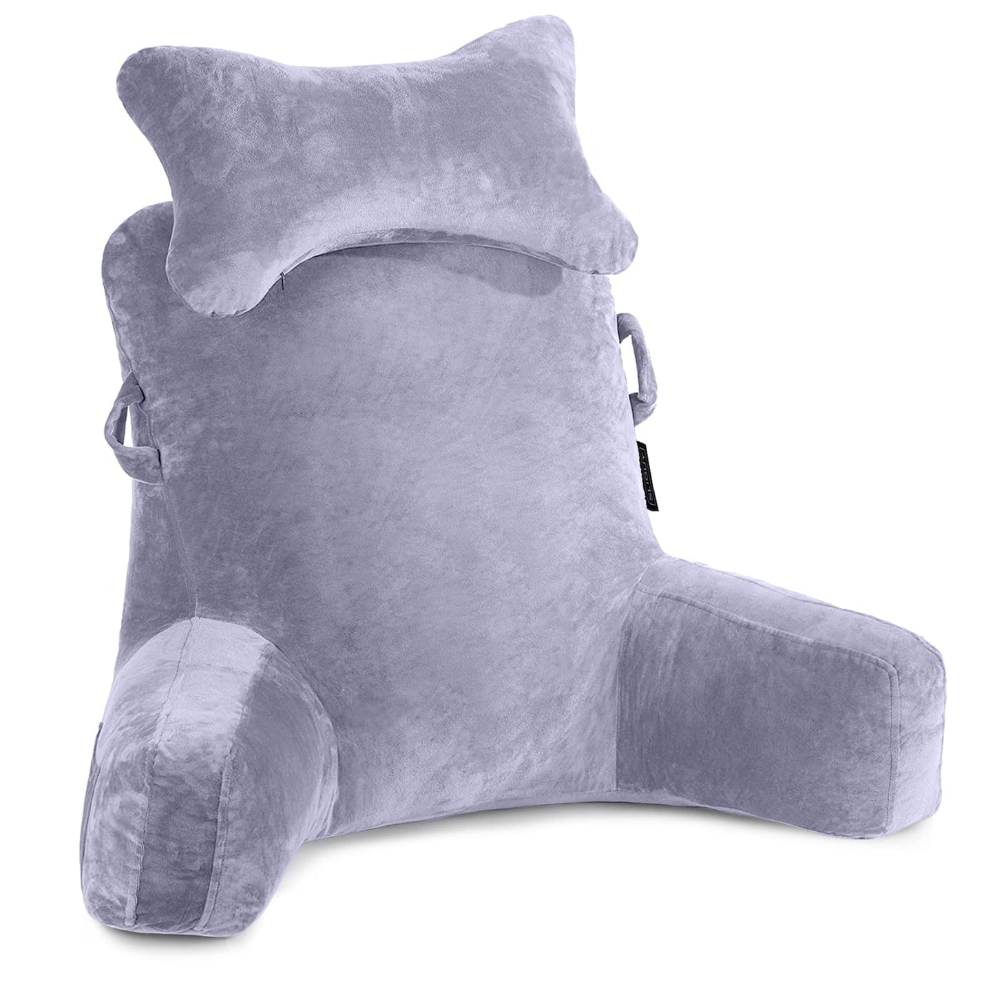 SLIGUY Reading Pillow Extra Large 31" Bed Rest Pillow with Detachable Neck Roll for Sitting in Bed or Couch Adult Back Pillow for Watching TV/Gaming/Relaxing