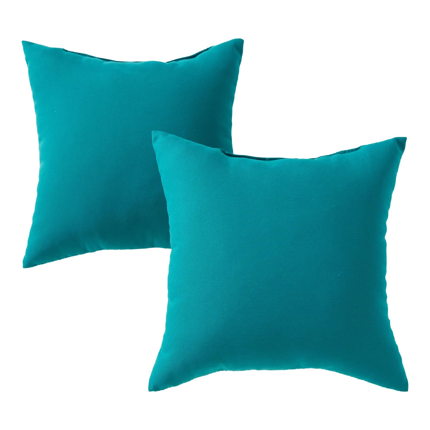 Set of 2 Outdoor Throw Pillows 17 x 17 Inch – Reversible Square Patio Accent Pillows – Weather-Resistant Polyester Fabric – Eco-Friendly Recycled Polyfiber Fill, Arctic Paisley