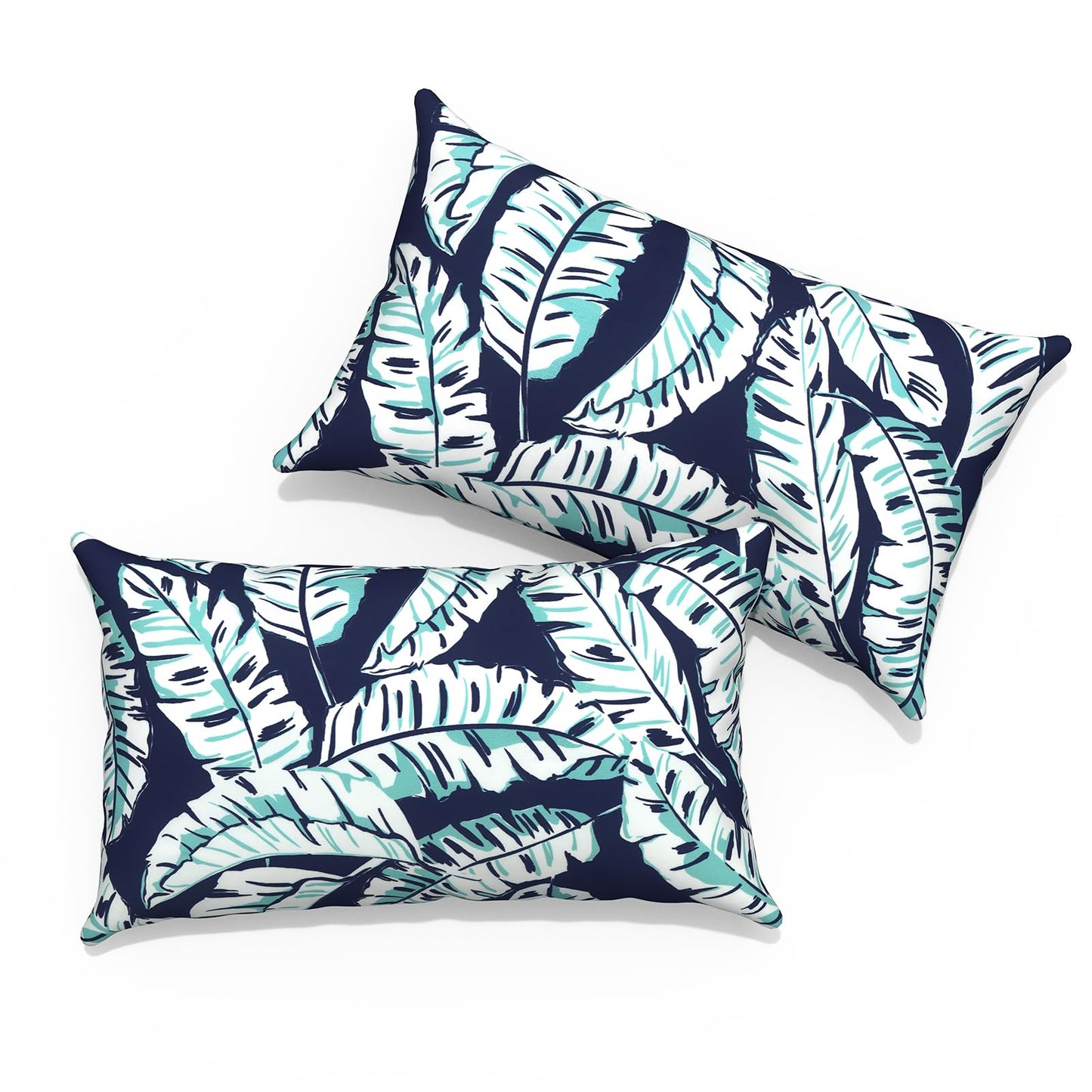 Outdoor Pillows for Patio Furniture 18x18 inch, Square Outdoor Throw Pillows with Inserts, Decorative Toss Pillows for Garden Couch Home Sofa Office Chair, Pack of 2, Clemens Noir Pink