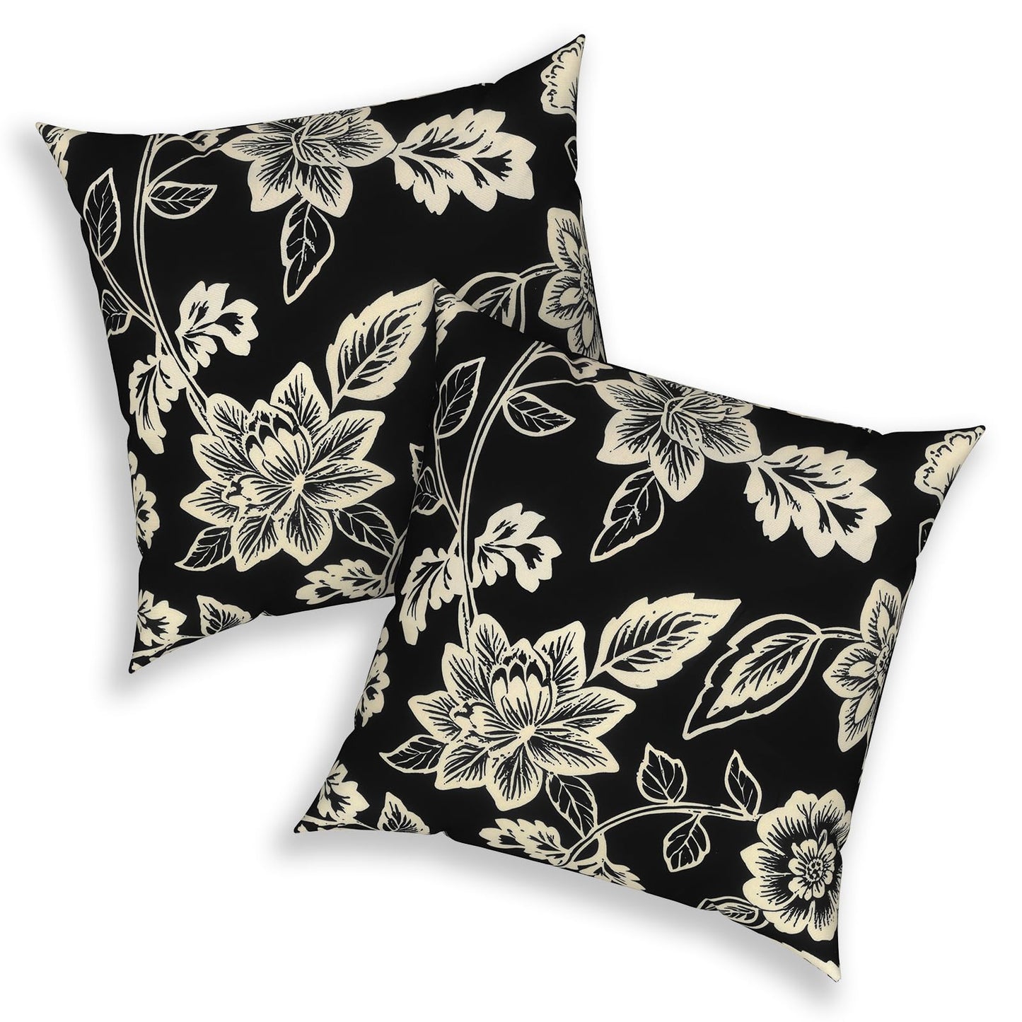Outdoor 20x20 Inch Throw Pillows with Inners, Square Pillows Decorative Set of 2 for Home Garden Furniture, Paisley Multi