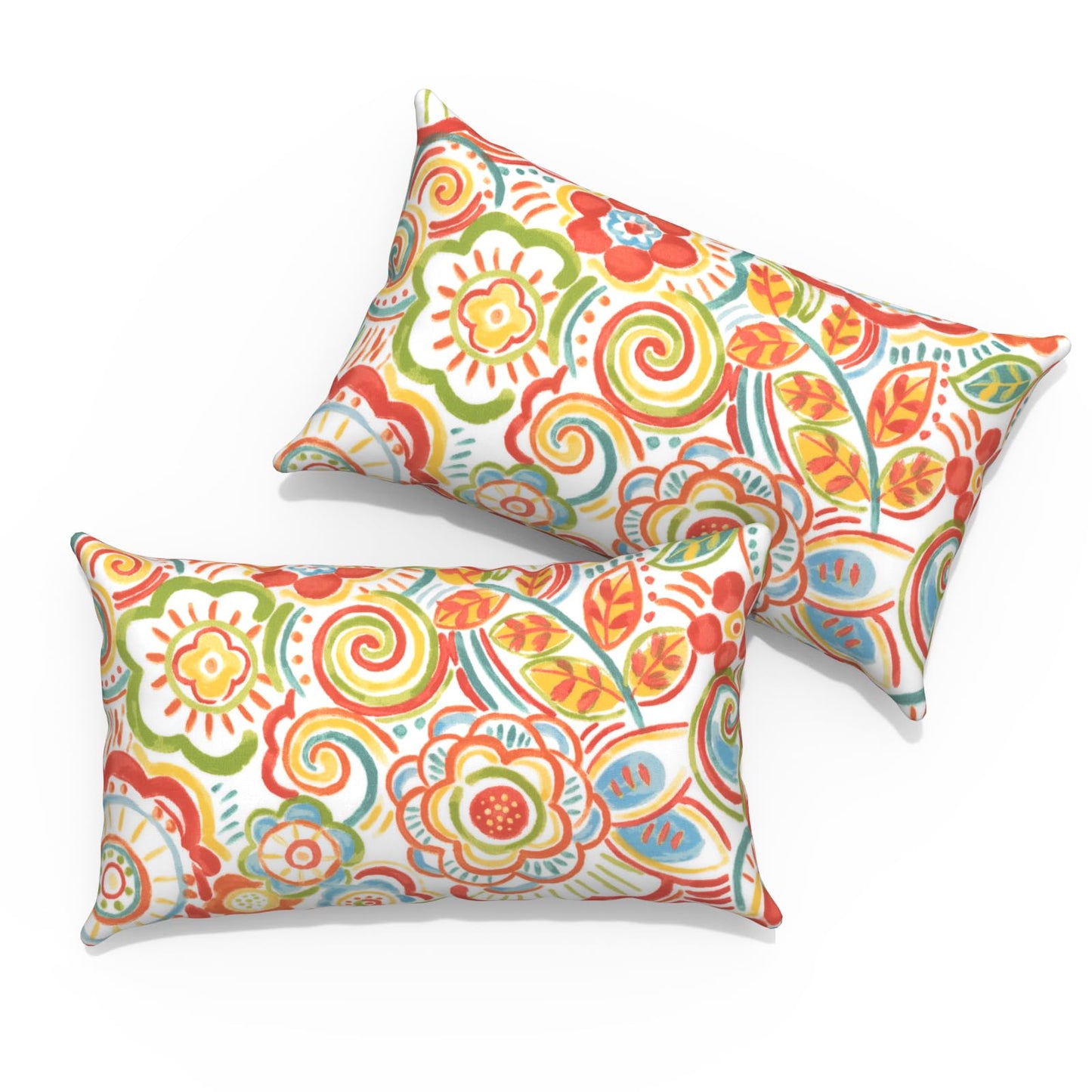 Outdoor Pillows for Patio Furniture 18x18 inch, Square Outdoor Throw Pillows with Inserts, Decorative Toss Pillows for Garden Couch Home Sofa Office Chair, Pack of 2, Clemens Noir Pink