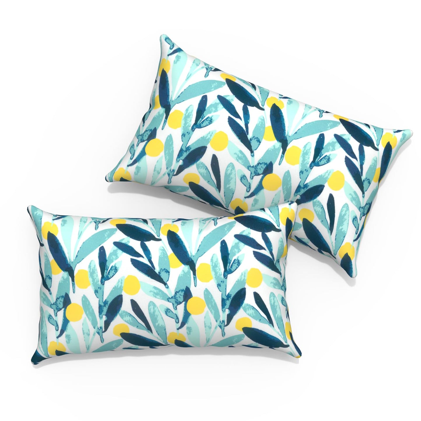 Outdoor Pillows for Patio Furniture 18x18 inch, Square Outdoor Throw Pillows with Inserts, Decorative Toss Pillows for Garden Couch Home Sofa Office Chair, Pack of 2, Clemens Noir Pink