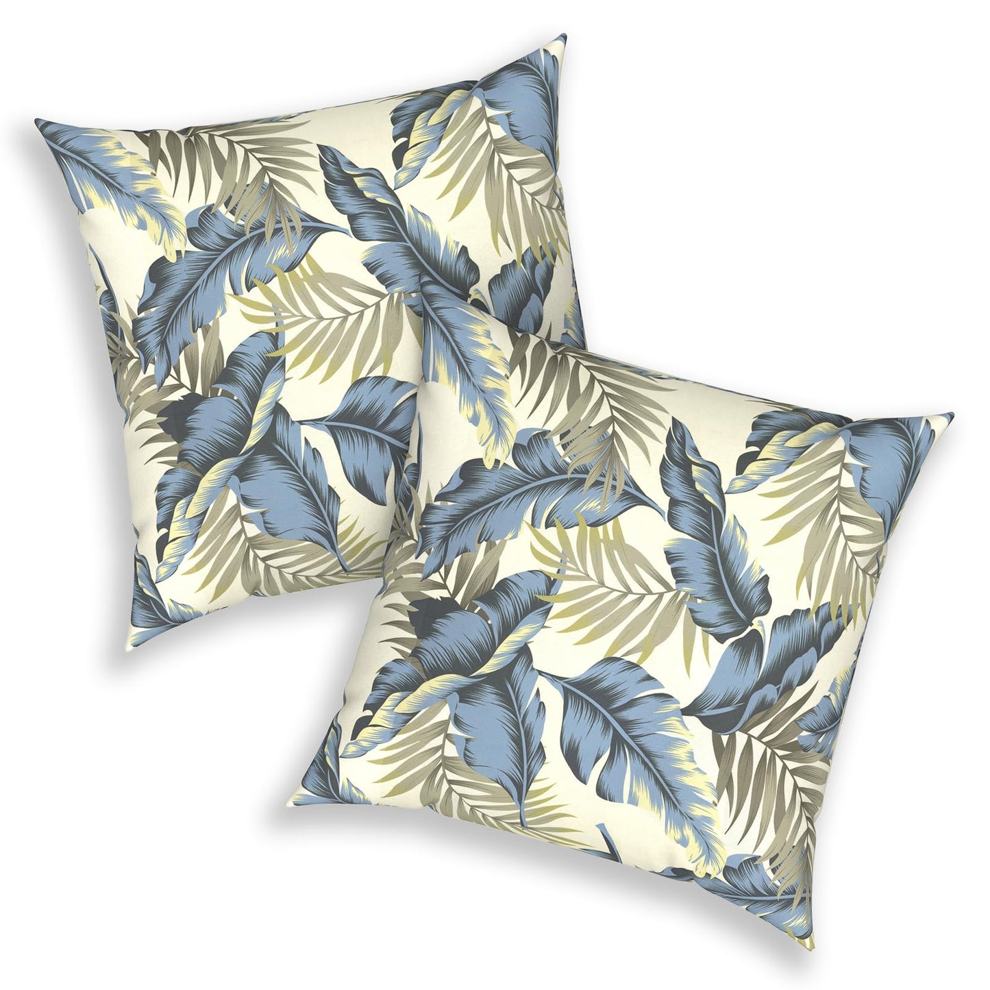 Outdoor 20x20 Inch Throw Pillows with Inners, Square Pillows Decorative Set of 2 for Home Garden Furniture, Paisley Multi