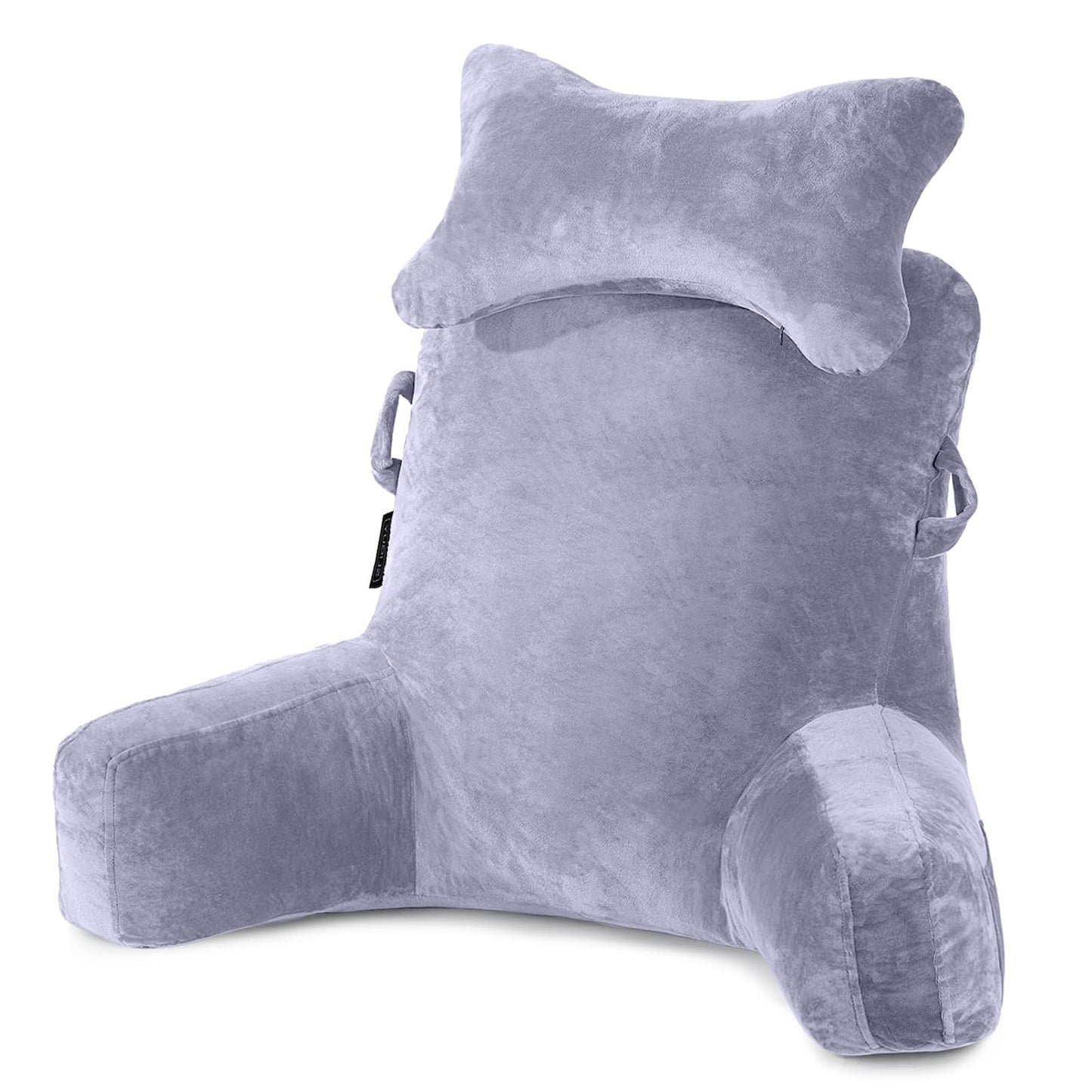 SLIGUY Reading Pillow Extra Large 31" Bed Rest Pillow with Detachable Neck Roll for Sitting in Bed or Couch Adult Back Pillow for Watching TV/Gaming/Relaxing