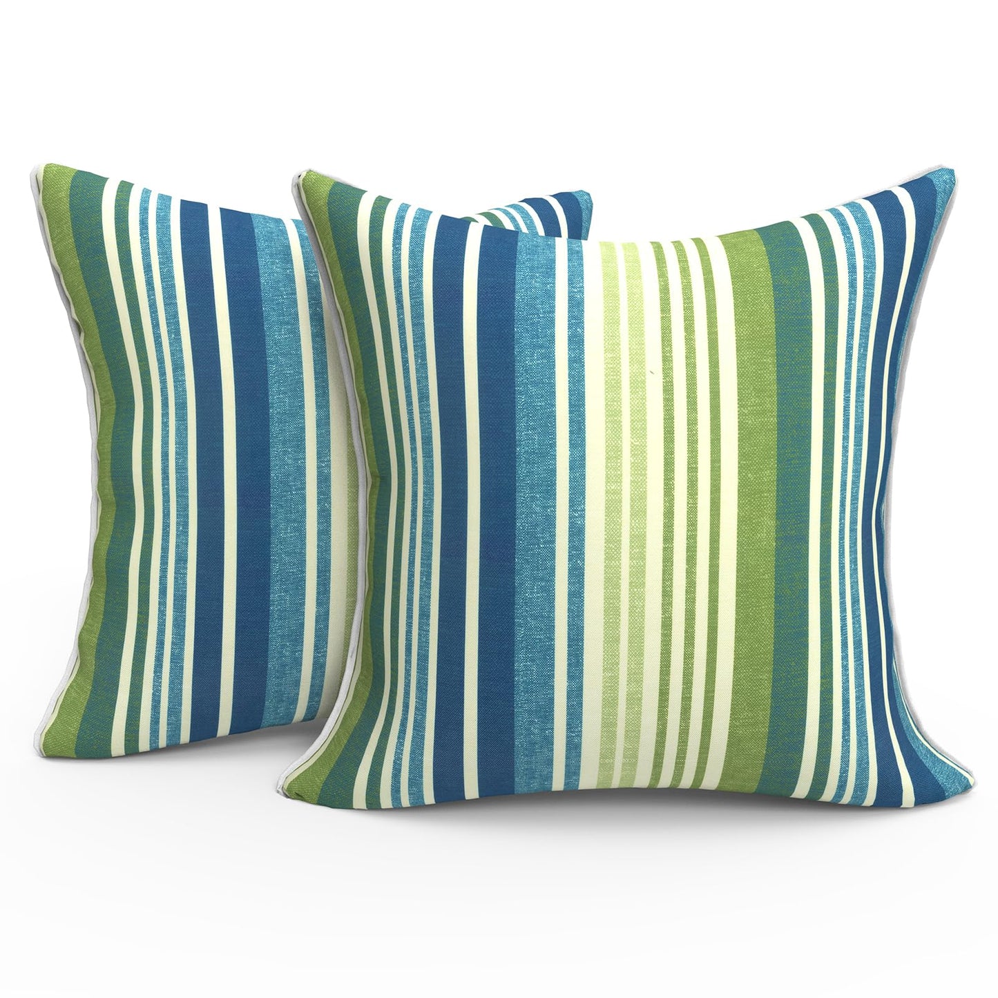 Outdoor 20x20 Inch Throw Pillows with Inners, Square Pillows Decorative Set of 2 for Home Garden Furniture, Paisley Multi