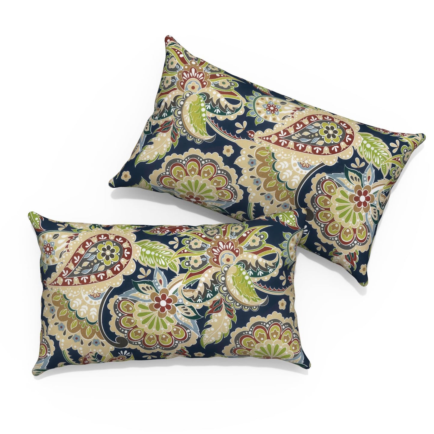 Outdoor Pillows for Patio Furniture 18x18 inch, Square Outdoor Throw Pillows with Inserts, Decorative Toss Pillows for Garden Couch Home Sofa Office Chair, Pack of 2, Clemens Noir Pink