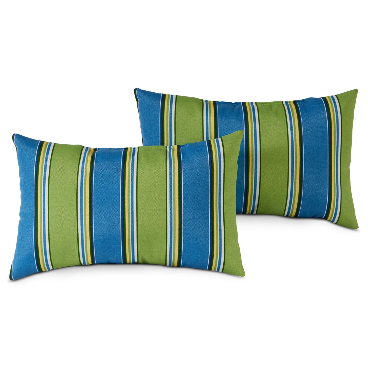 Greendale Home Fashions 2-Pack Outdoor 19x12 inch Rectangle Decorative Throw Pillow, Stars