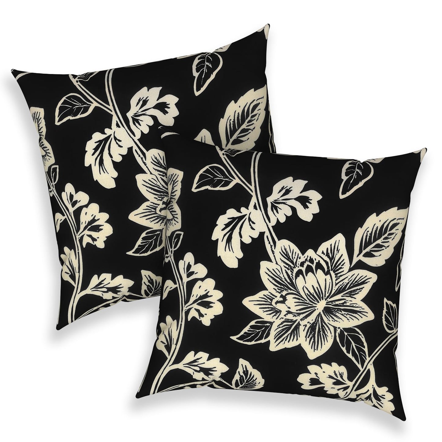 Outdoor 20x20 Inch Throw Pillows with Inners, Square Pillows Decorative Set of 2 for Home Garden Furniture, Paisley Multi