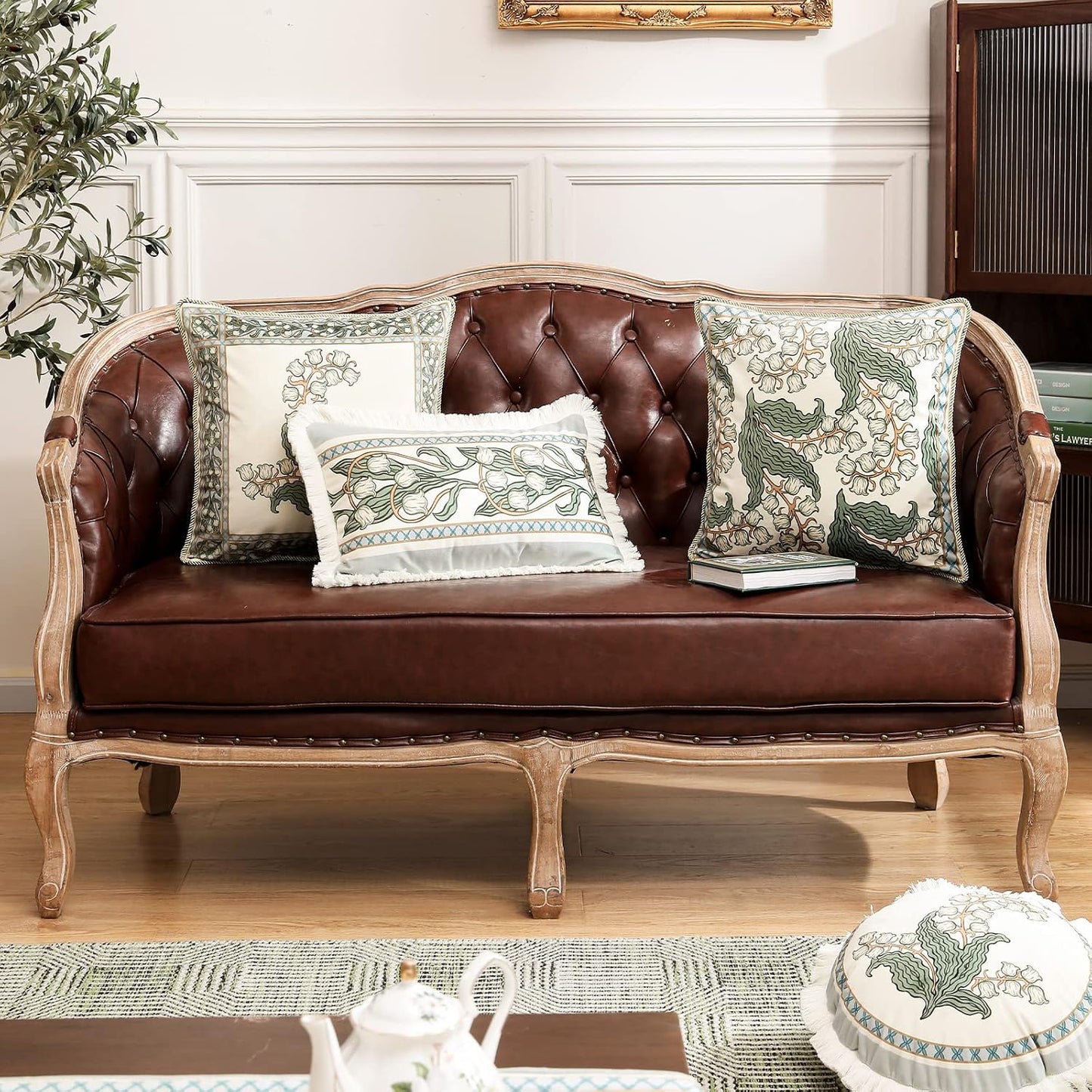 Soft Velvet Farmhouse Decorative Throw Pillow Covers Set of 4