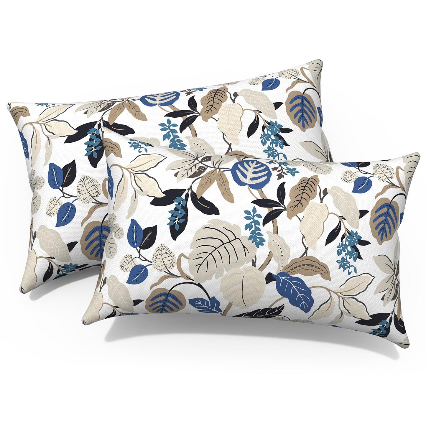 Outdoor 20x20 Inch Throw Pillows with Inners, Square Pillows Decorative Set of 2 for Home Garden Furniture, Paisley Multi