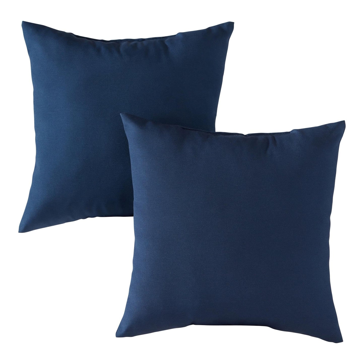 Set of 2 Outdoor Throw Pillows 17 x 17 Inch – Reversible Square Patio Accent Pillows – Weather-Resistant Polyester Fabric – Eco-Friendly Recycled Polyfiber Fill, Arctic Paisley