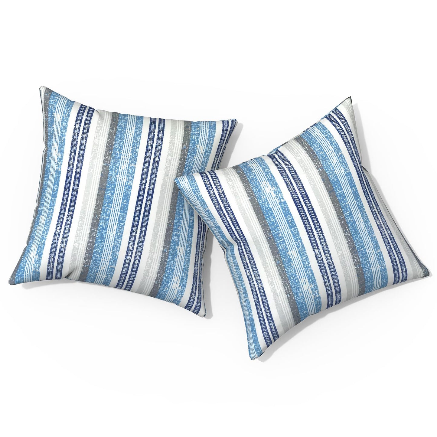 Outdoor Pillows for Patio Furniture 18x18 inch, Square Outdoor Throw Pillows with Inserts, Decorative Toss Pillows for Garden Couch Home Sofa Office Chair, Pack of 2, Clemens Noir Pink