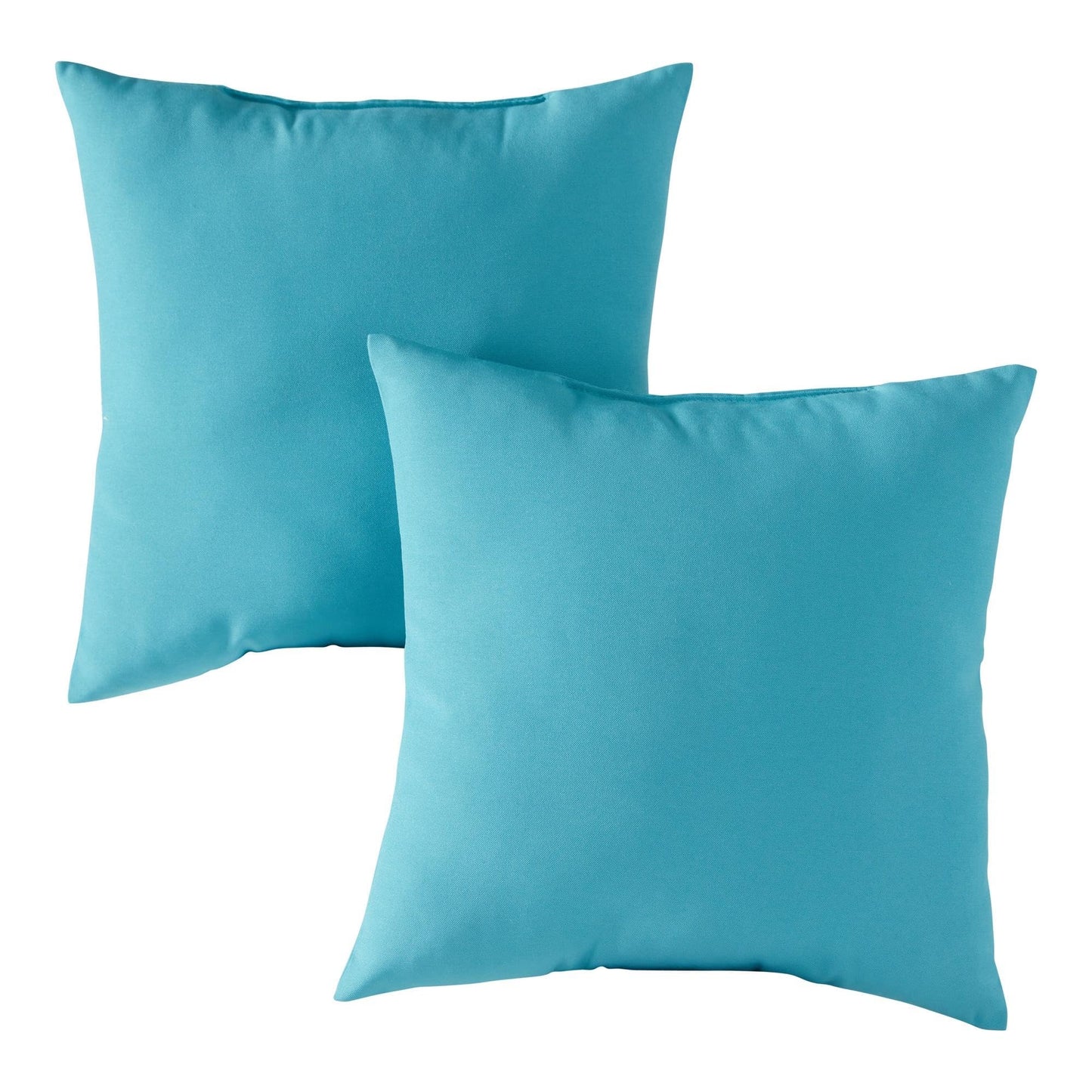 Set of 2 Outdoor Throw Pillows 17 x 17 Inch – Reversible Square Patio Accent Pillows – Weather-Resistant Polyester Fabric – Eco-Friendly Recycled Polyfiber Fill, Arctic Paisley