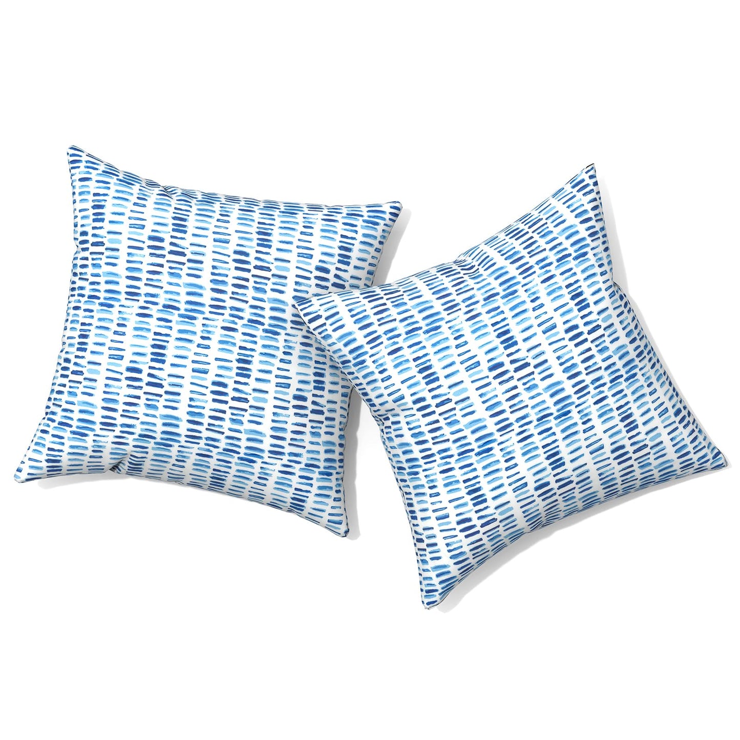 Outdoor Pillows for Patio Furniture 18x18 inch, Square Outdoor Throw Pillows with Inserts, Decorative Toss Pillows for Garden Couch Home Sofa Office Chair, Pack of 2, Clemens Noir Pink