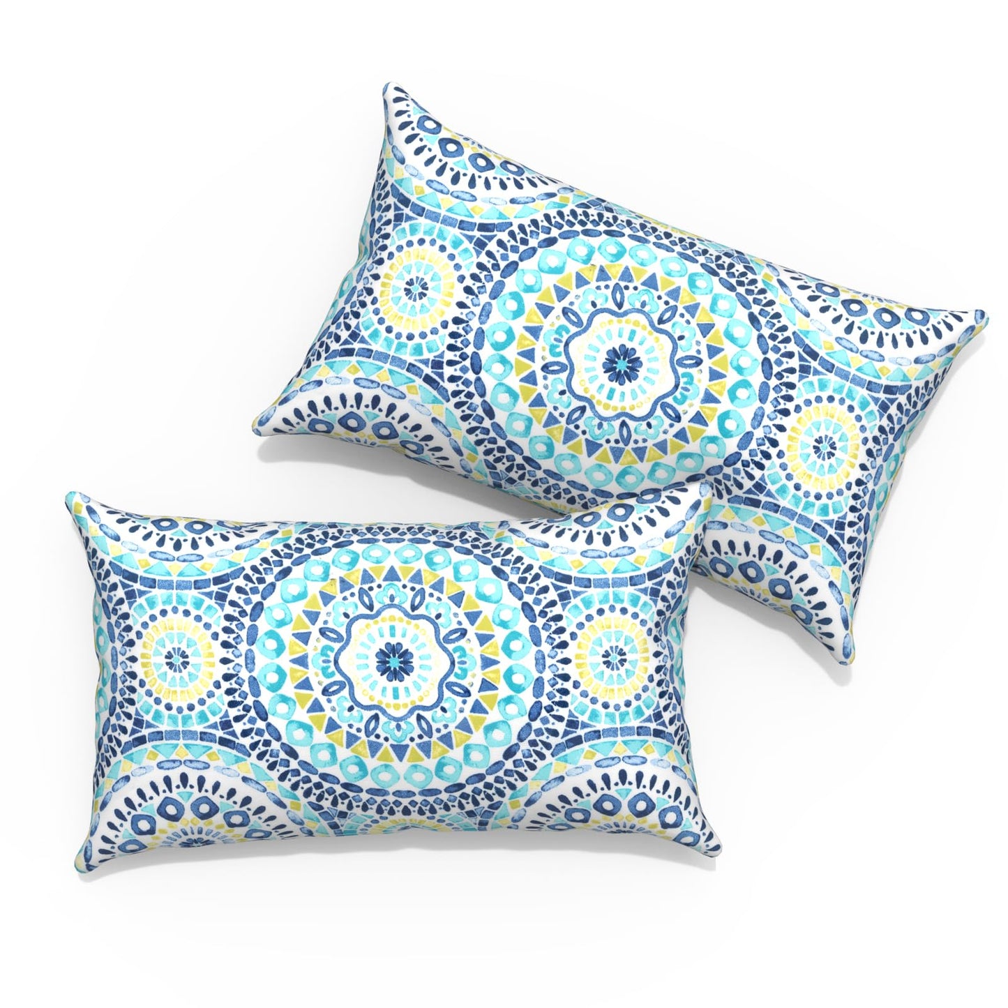 Outdoor Pillows for Patio Furniture 18x18 inch, Square Outdoor Throw Pillows with Inserts, Decorative Toss Pillows for Garden Couch Home Sofa Office Chair, Pack of 2, Clemens Noir Pink