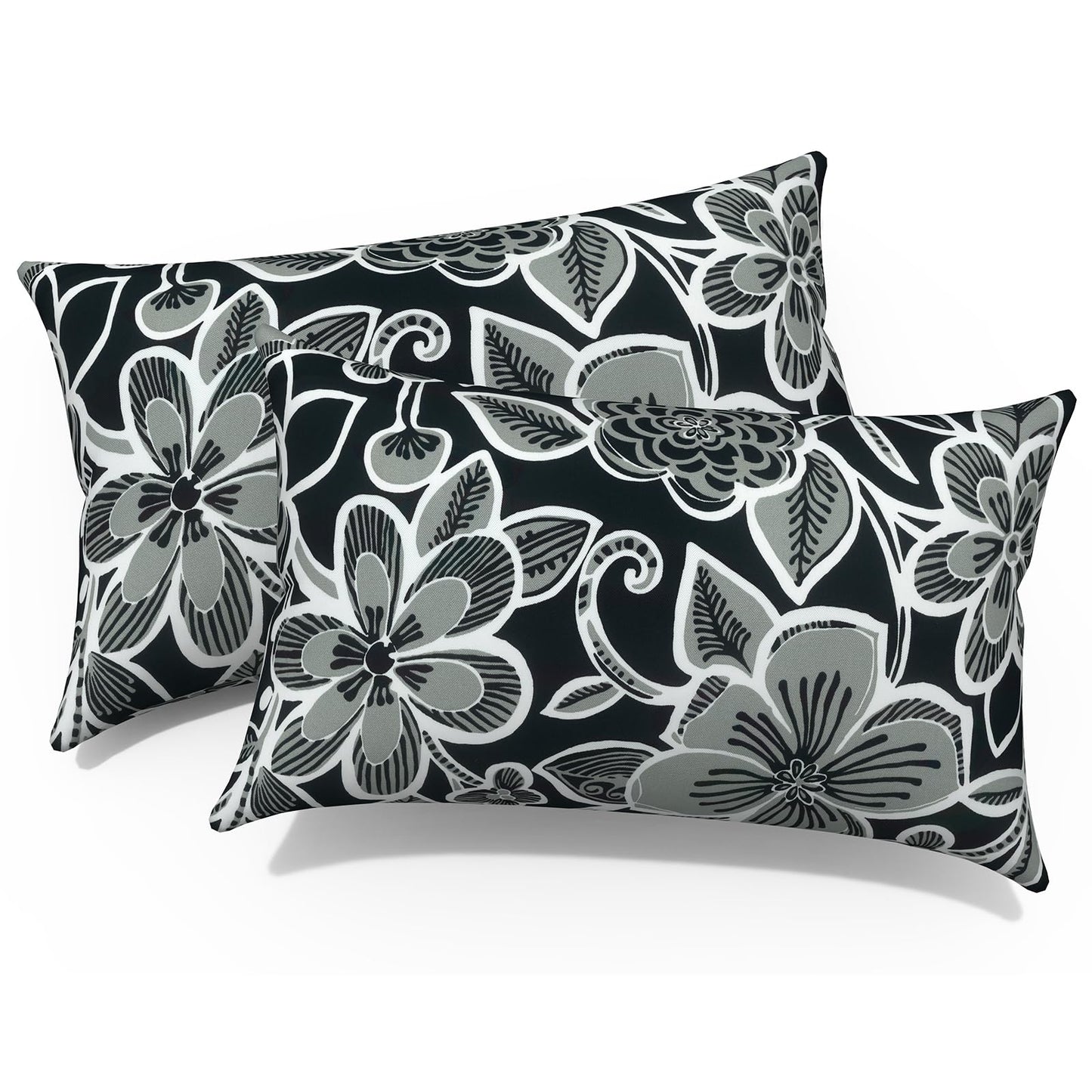 Outdoor 20x20 Inch Throw Pillows with Inners, Square Pillows Decorative Set of 2 for Home Garden Furniture, Paisley Multi