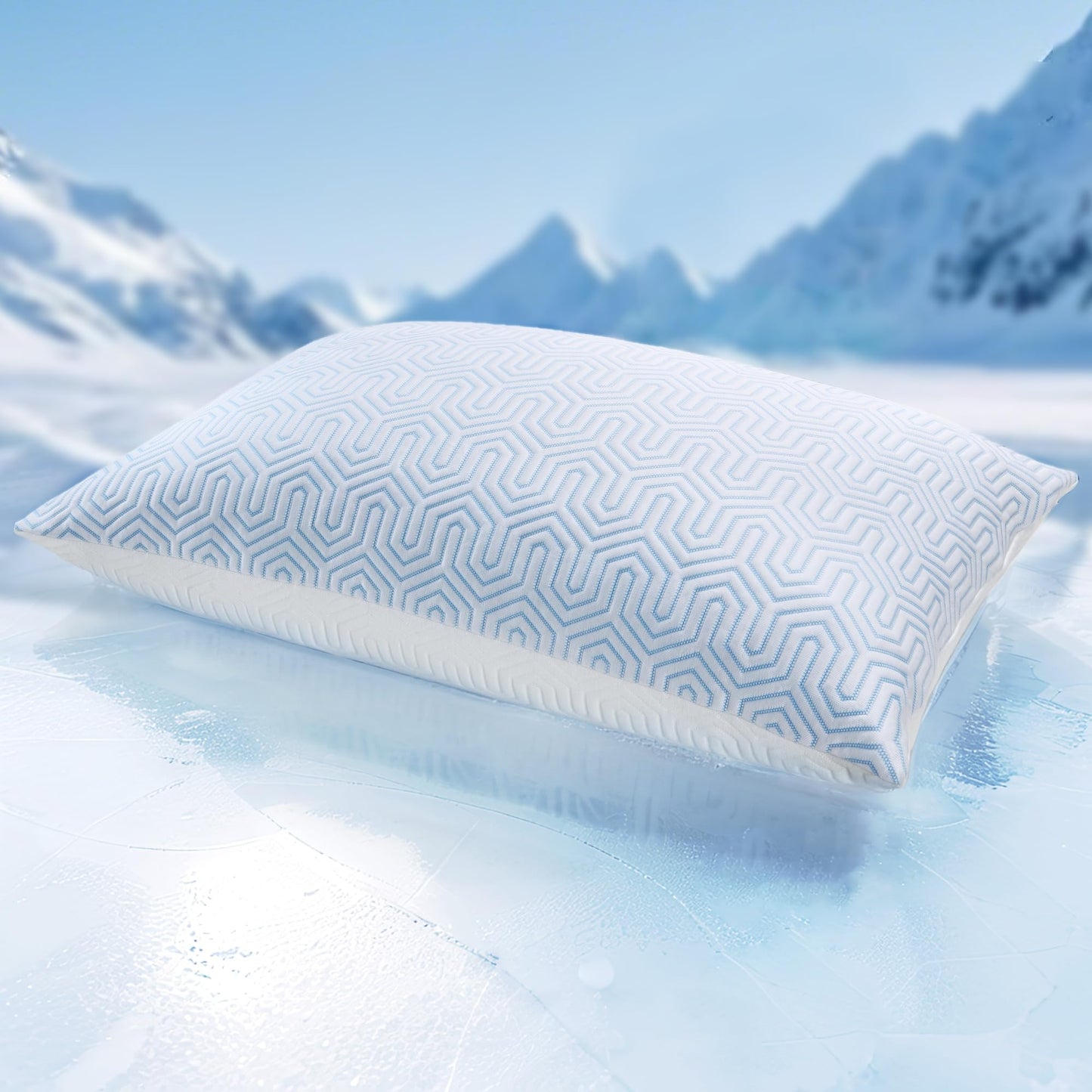 puredown® Goose Feathers and Down White Pillows with 100% Soft Cotton Cover, Bed Sleeping Hotel Collection Pillows Set of 2 King Size