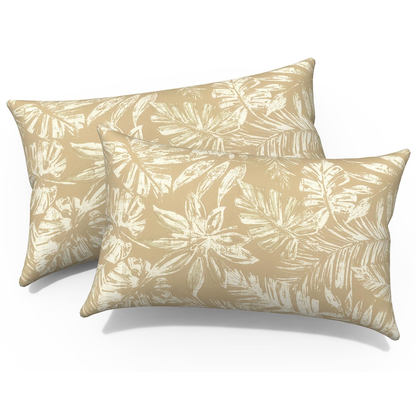 Outdoor 20x20 Inch Throw Pillows with Inners, Square Pillows Decorative Set of 2 for Home Garden Furniture, Paisley Multi