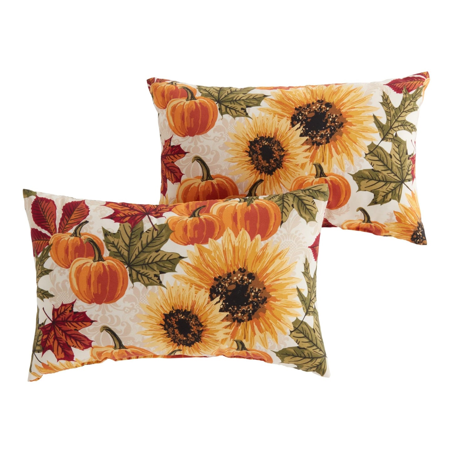 Greendale Home Fashions 2-Pack Outdoor 19x12 inch Rectangle Decorative Throw Pillow, Stars