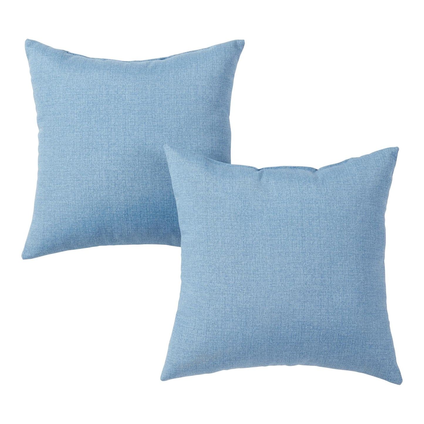 Set of 2 Outdoor Throw Pillows 17 x 17 Inch – Reversible Square Patio Accent Pillows – Weather-Resistant Polyester Fabric – Eco-Friendly Recycled Polyfiber Fill, Arctic Paisley