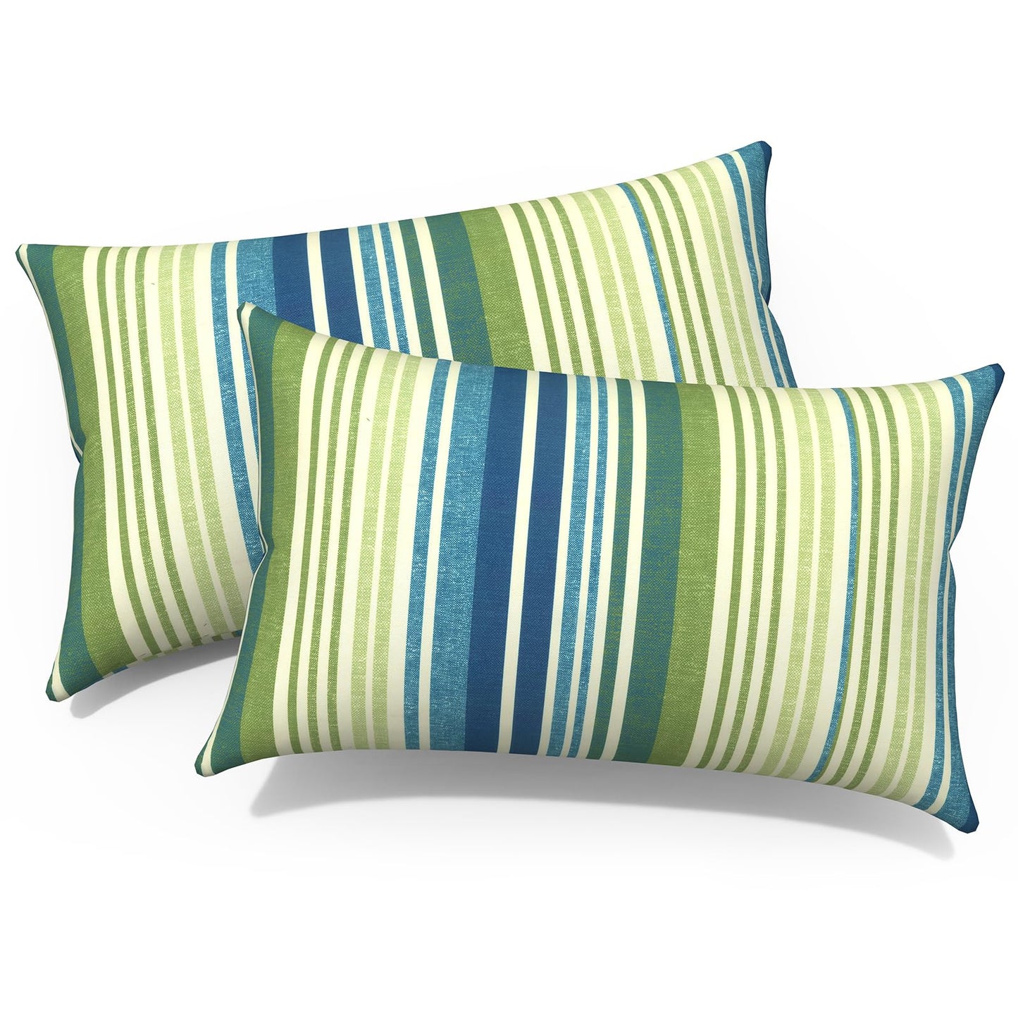 Outdoor 20x20 Inch Throw Pillows with Inners, Square Pillows Decorative Set of 2 for Home Garden Furniture, Paisley Multi
