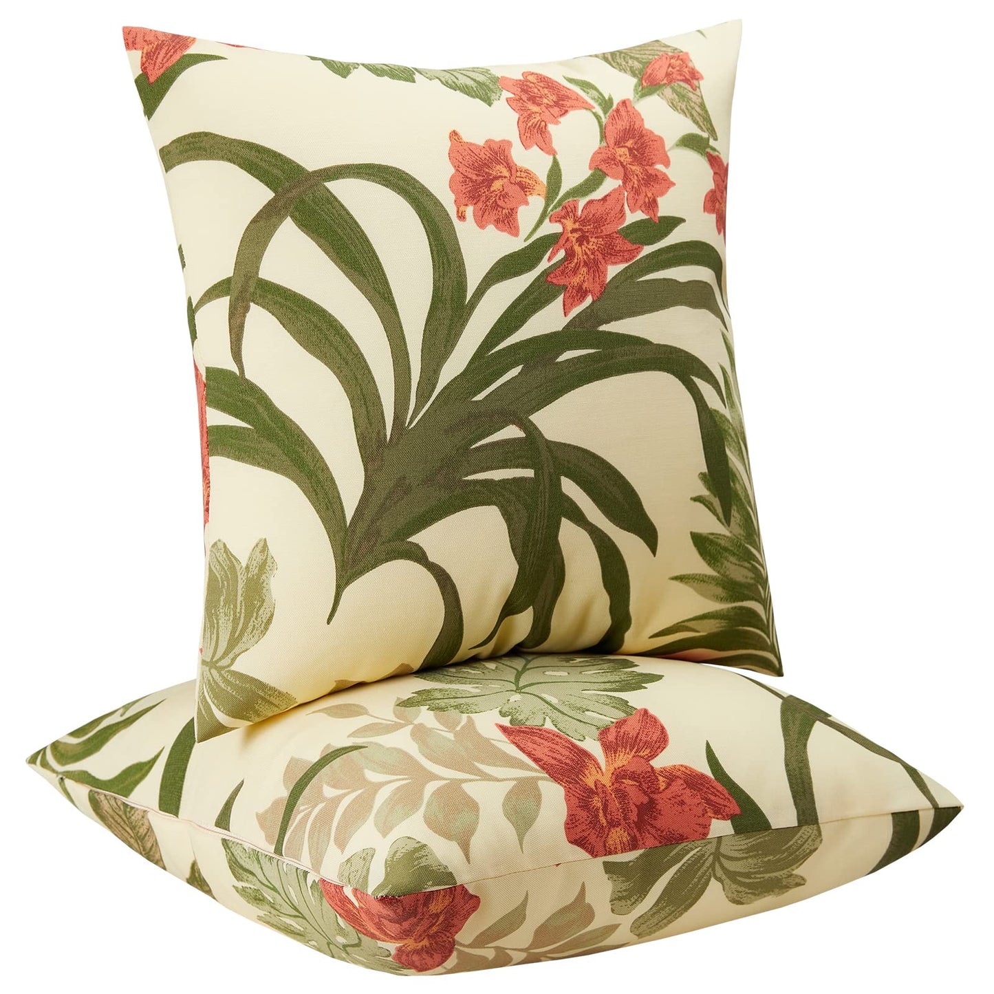 JMGBird Outdoor Throw Pillows Waterproof Outdoor Pillow Covers with Inserts | Outdoor Pillows with Inserts - 18x18 Waterproof Throw Pillows for Patio Furniture, Navy Blue Sunflower Decorative Cushions