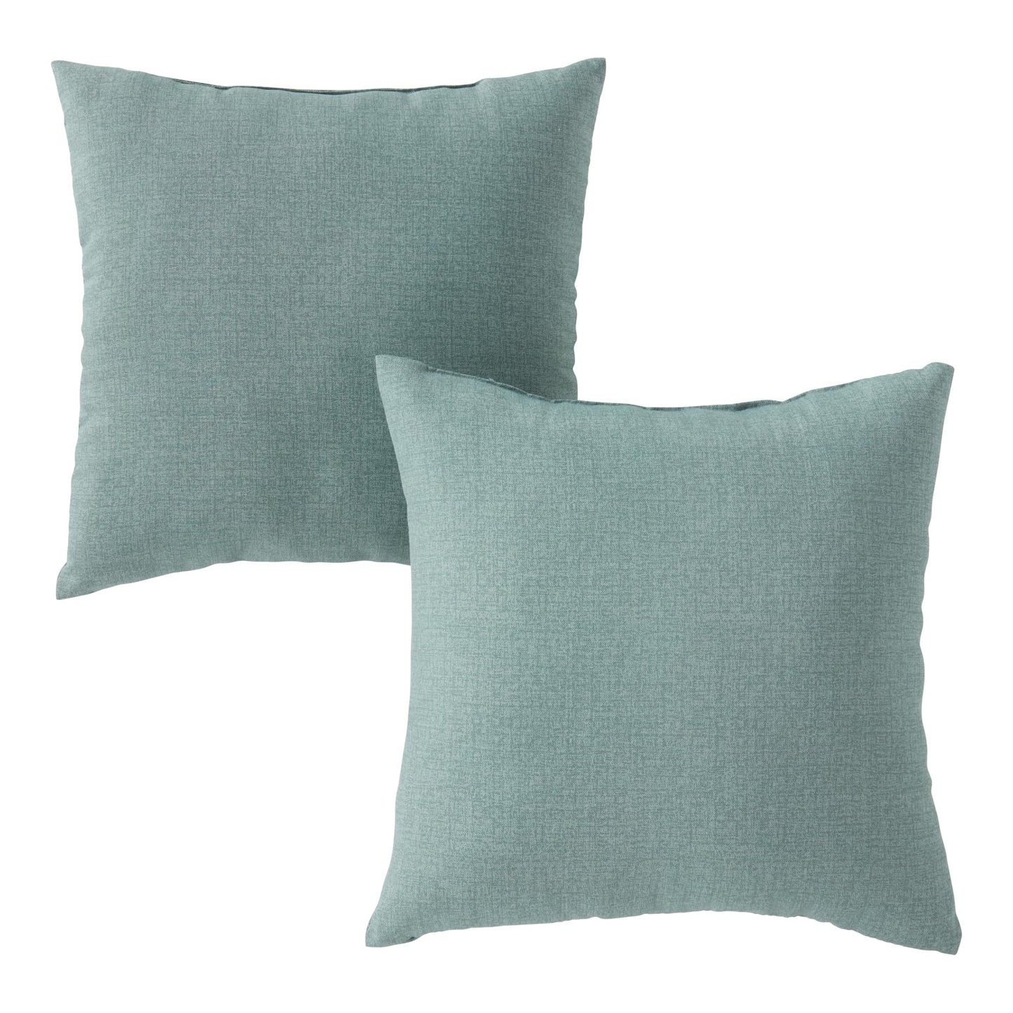 Set of 2 Outdoor Throw Pillows 17 x 17 Inch – Reversible Square Patio Accent Pillows – Weather-Resistant Polyester Fabric – Eco-Friendly Recycled Polyfiber Fill, Arctic Paisley