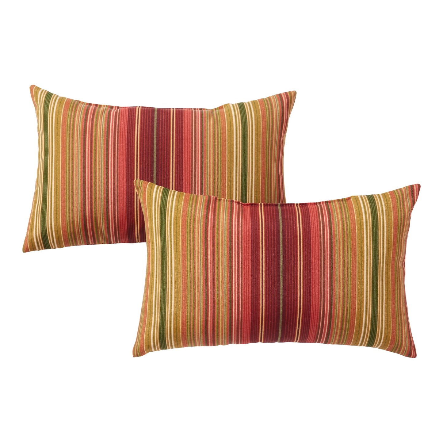Greendale Home Fashions 2-Pack Outdoor 19x12 inch Rectangle Decorative Throw Pillow, Stars