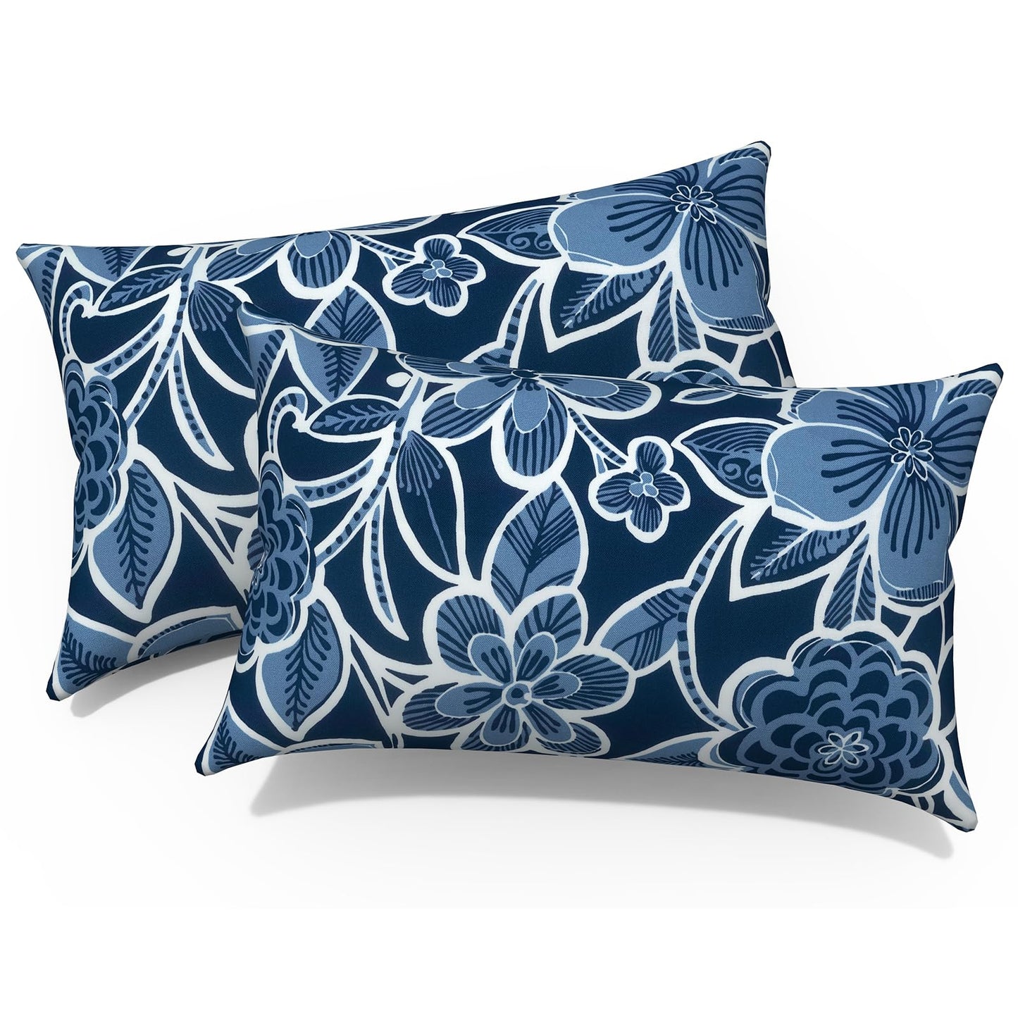 Outdoor 20x20 Inch Throw Pillows with Inners, Square Pillows Decorative Set of 2 for Home Garden Furniture, Paisley Multi