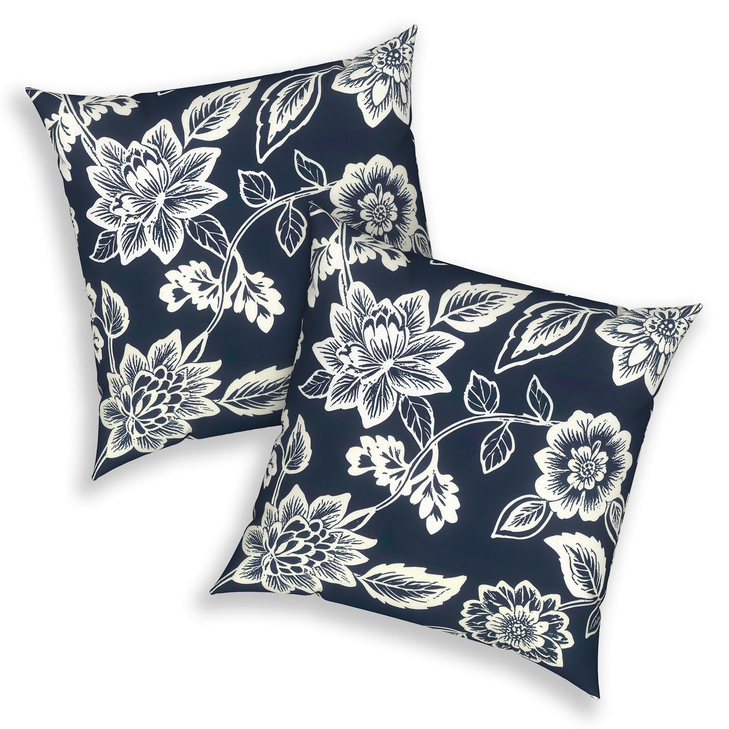 Outdoor 20x20 Inch Throw Pillows with Inners, Square Pillows Decorative Set of 2 for Home Garden Furniture, Paisley Multi