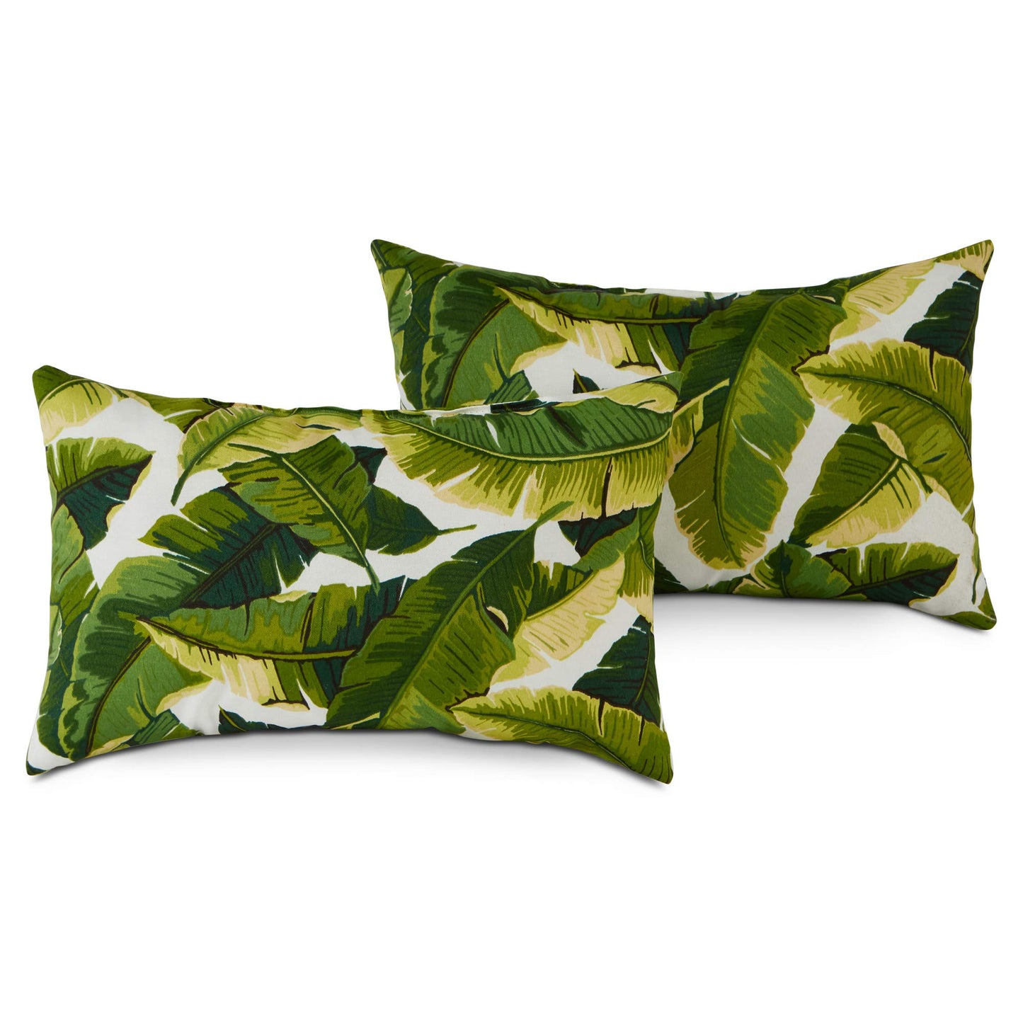 Greendale Home Fashions 2-Pack Outdoor 19x12 inch Rectangle Decorative Throw Pillow, Stars