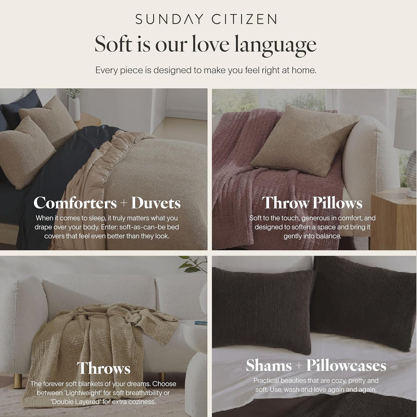 Sunday Citizen Snug Lumbar Pillow – Soft Memory Foam Lumbar Throw Pillow, Cozy Body & Sleep Pillow, Washable Cover, Decorative Lumbar Support Cushion for Bed & Couch (Coal)