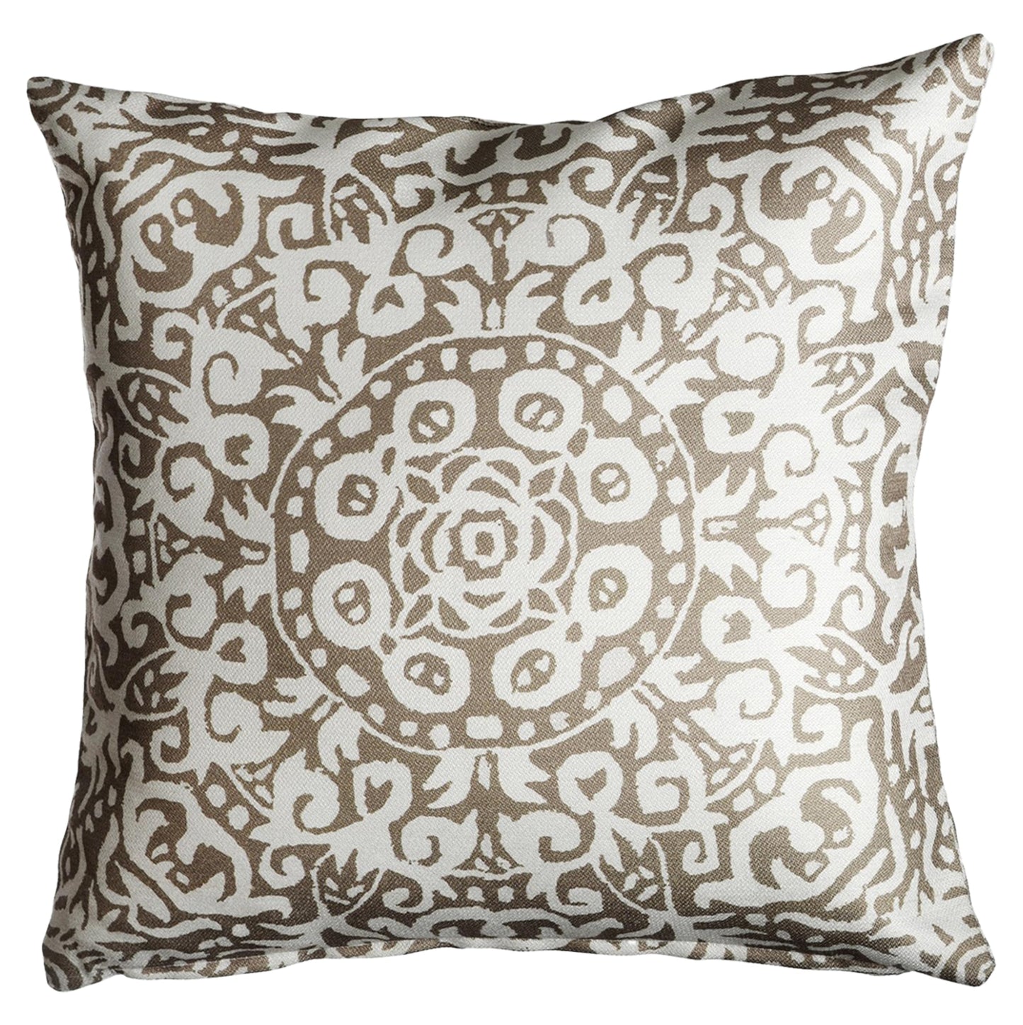 Fab Habitat Indoor/Outdoor Throw Pillow Made from Recycled Polyester Yarn - Double Sided, Stain Resistant, Machine Washable - Tropical - Patio, Deck, Porch, Living Room - Hilo - Green - (20" x 20")