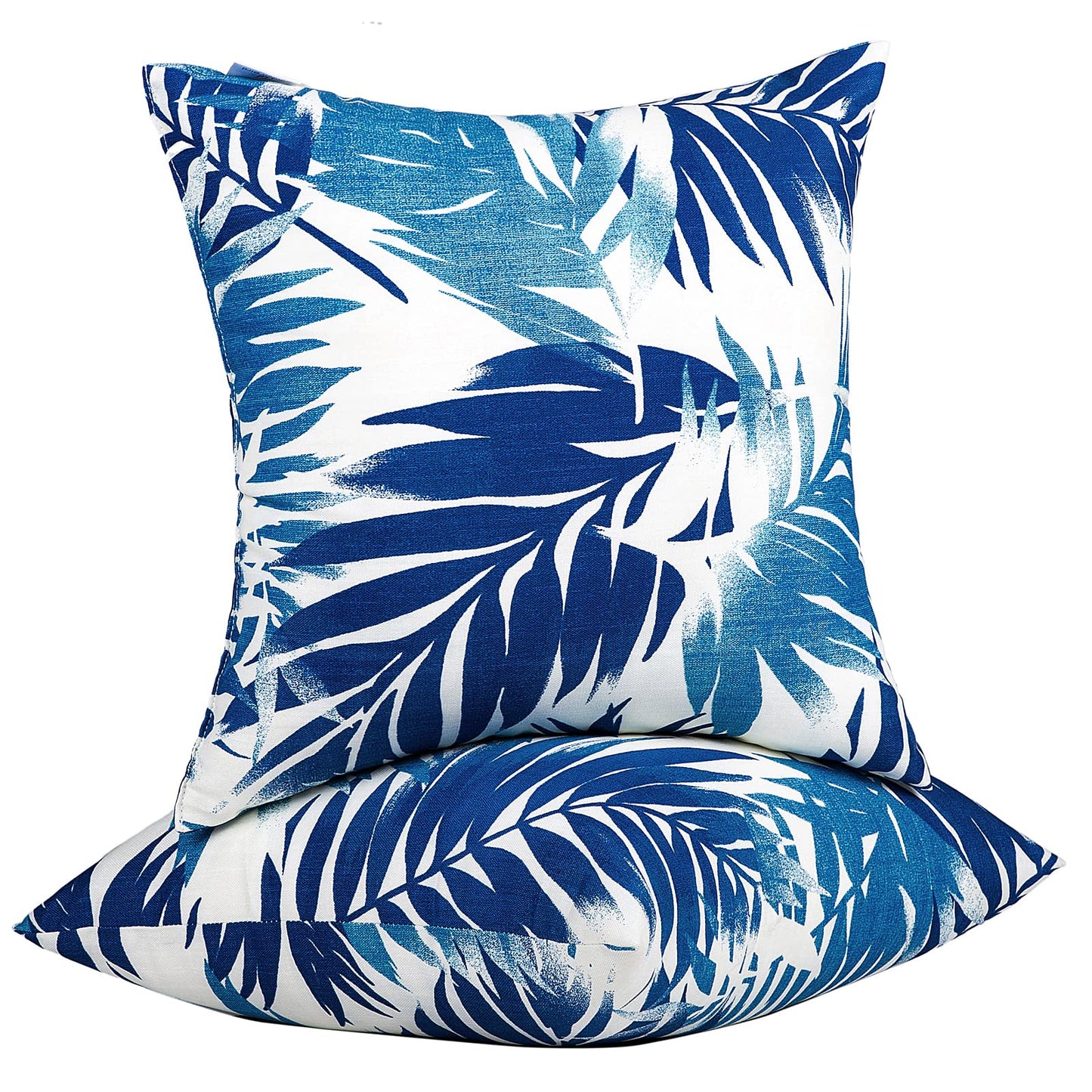 JMGBird Outdoor Throw Pillows Waterproof Outdoor Pillow Covers with Inserts | Outdoor Pillows with Inserts - 18x18 Waterproof Throw Pillows for Patio Furniture, Navy Blue Sunflower Decorative Cushions