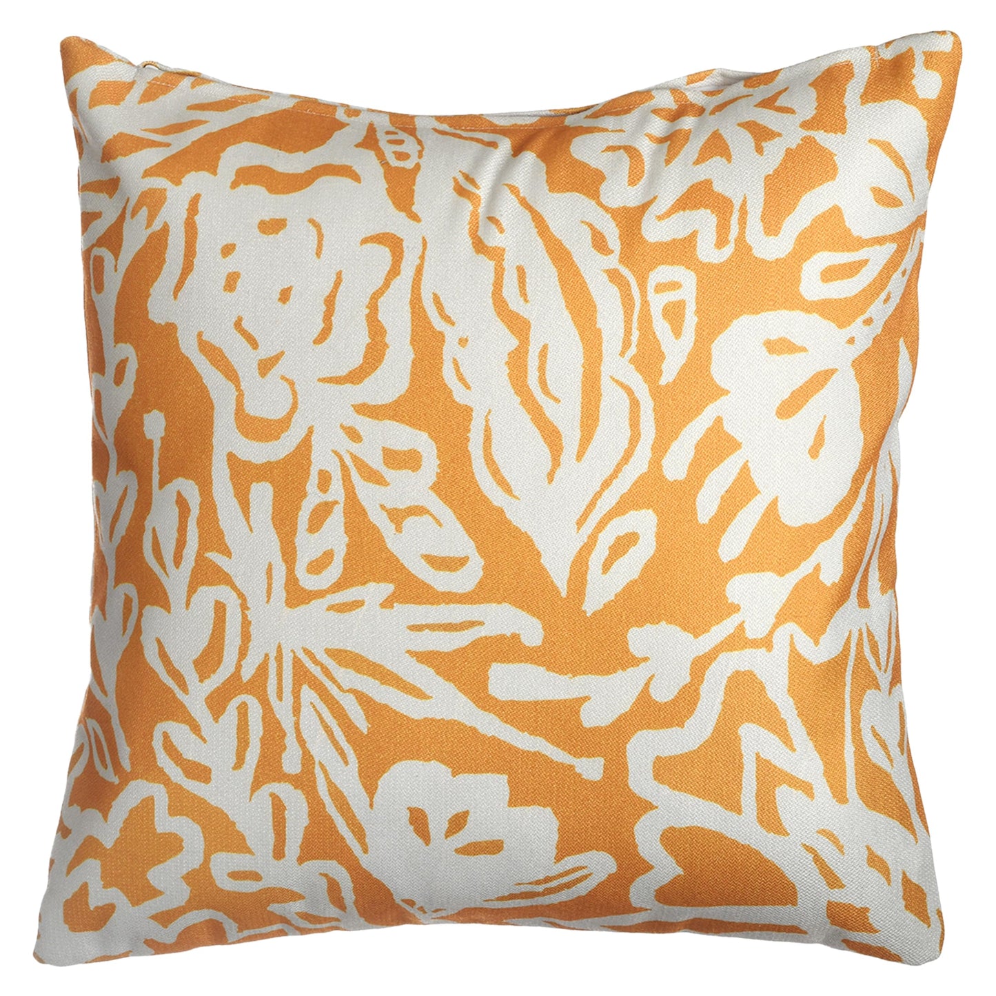 Fab Habitat Indoor/Outdoor Throw Pillow Made from Recycled Polyester Yarn - Double Sided, Stain Resistant, Machine Washable - Tropical - Patio, Deck, Porch, Living Room - Hilo - Green - (20" x 20")