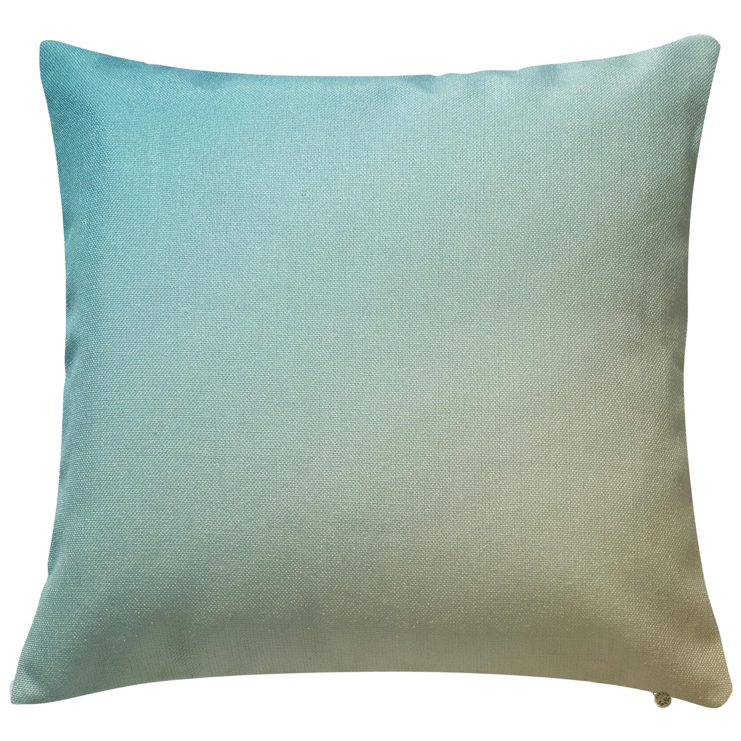 Fab Habitat Indoor/Outdoor Throw Pillow Made from Recycled Polyester Yarn - Double Sided, Stain Resistant, Machine Washable - Tropical - Patio, Deck, Porch, Living Room - Hilo - Green - (20" x 20")